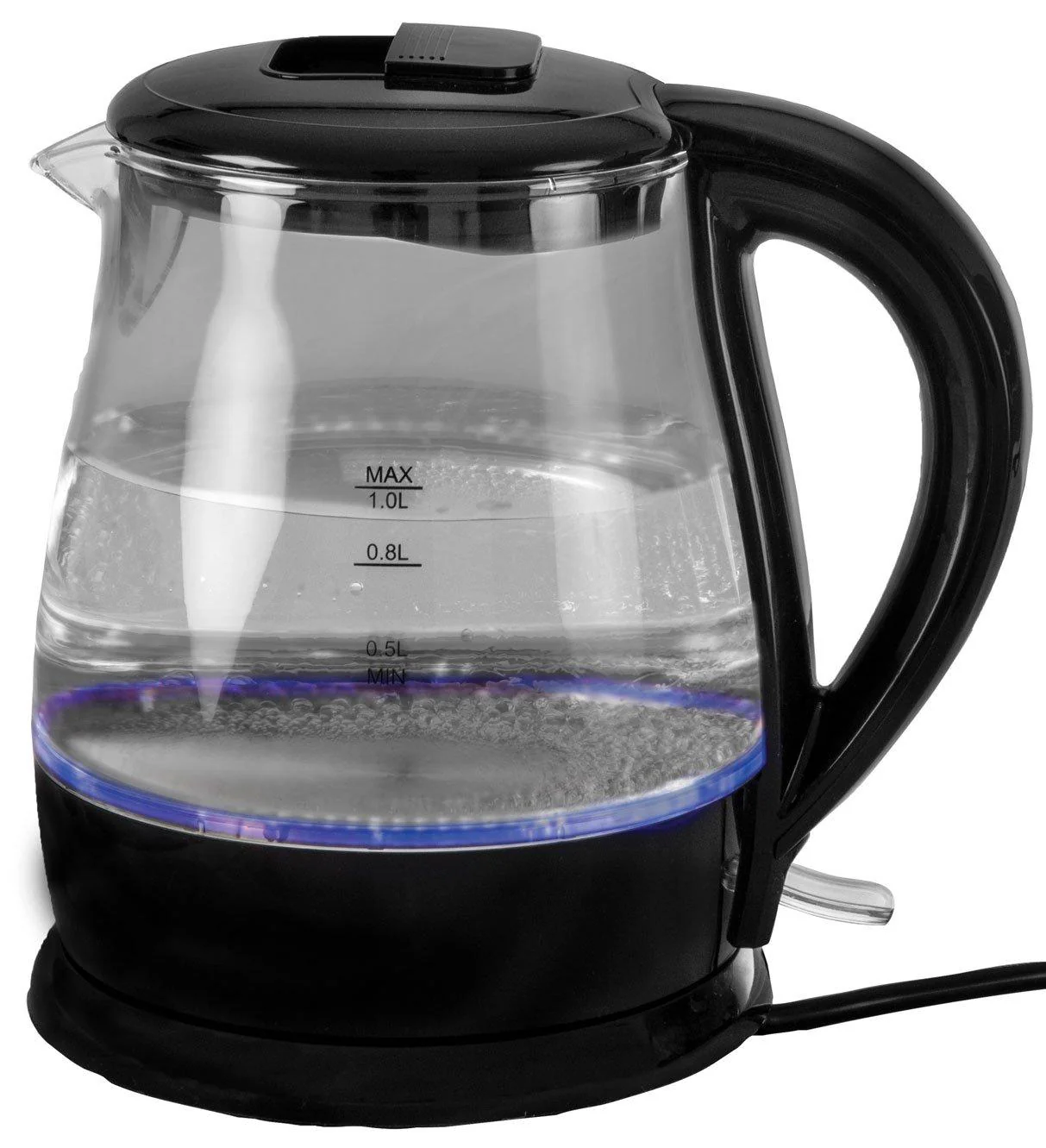 Low Wattage Light Up Glass Kettle - Image 2