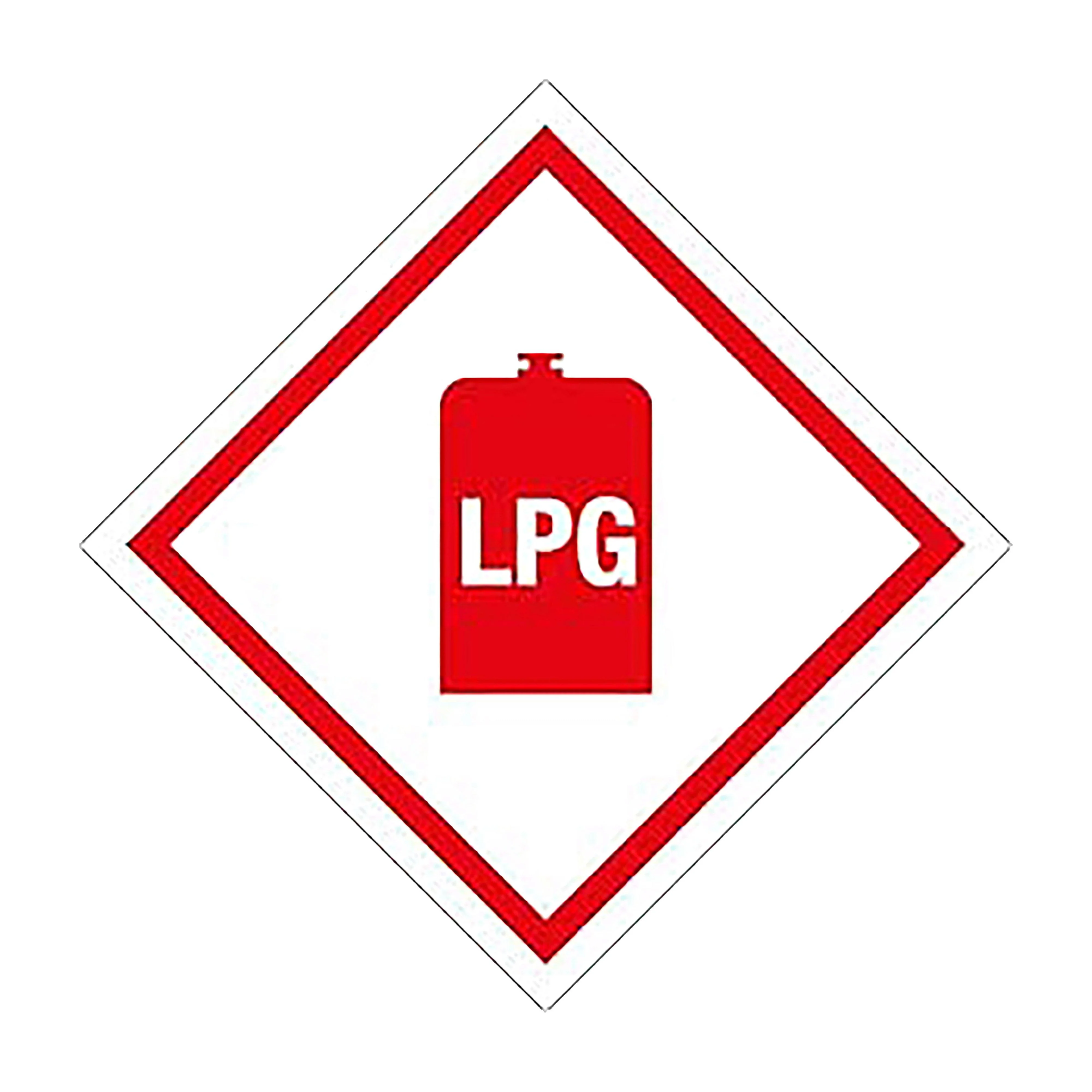 LPG Gas Warning Sticker - Image 2