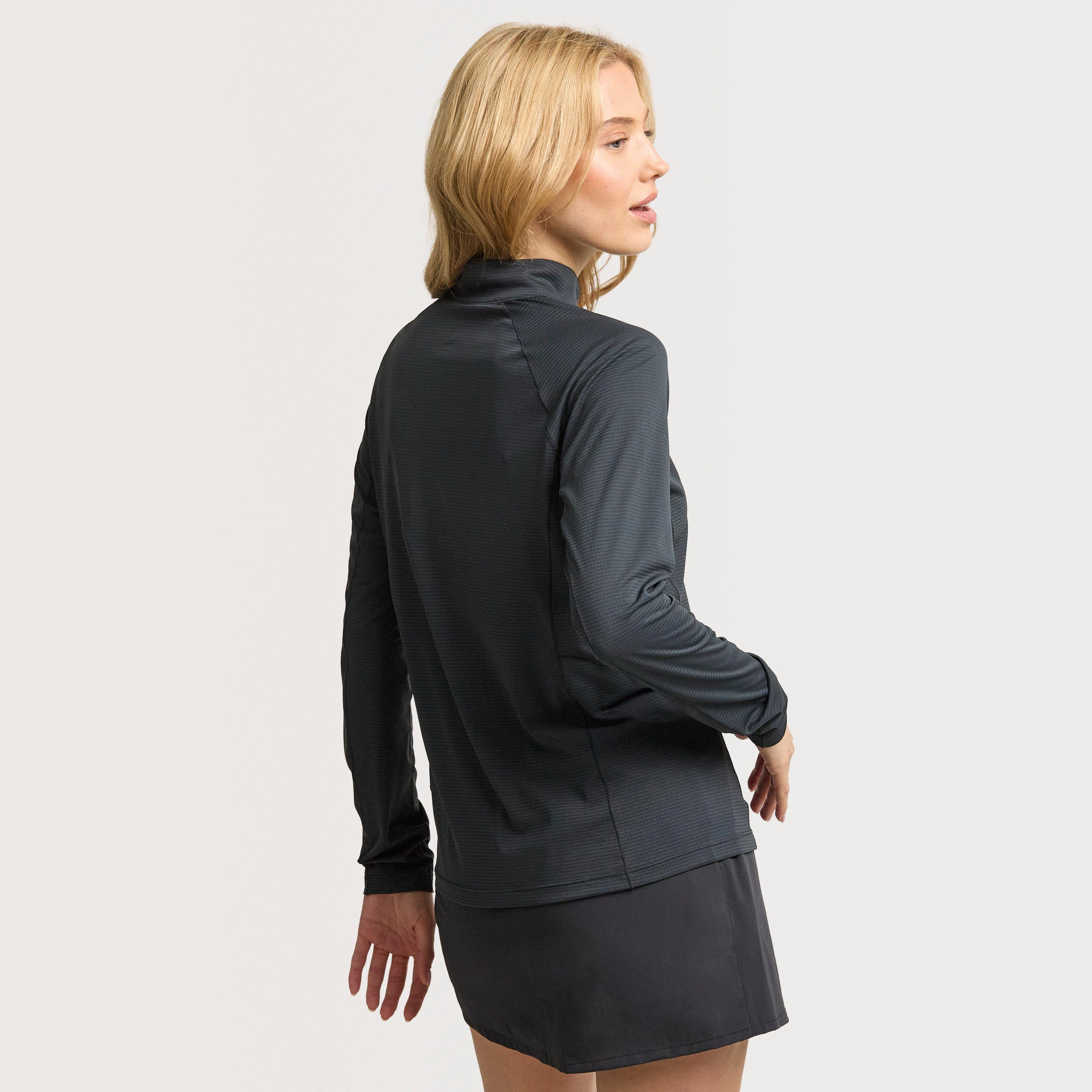 Women's Sonic Long Sleeve Zip - Beluga - Image 4
