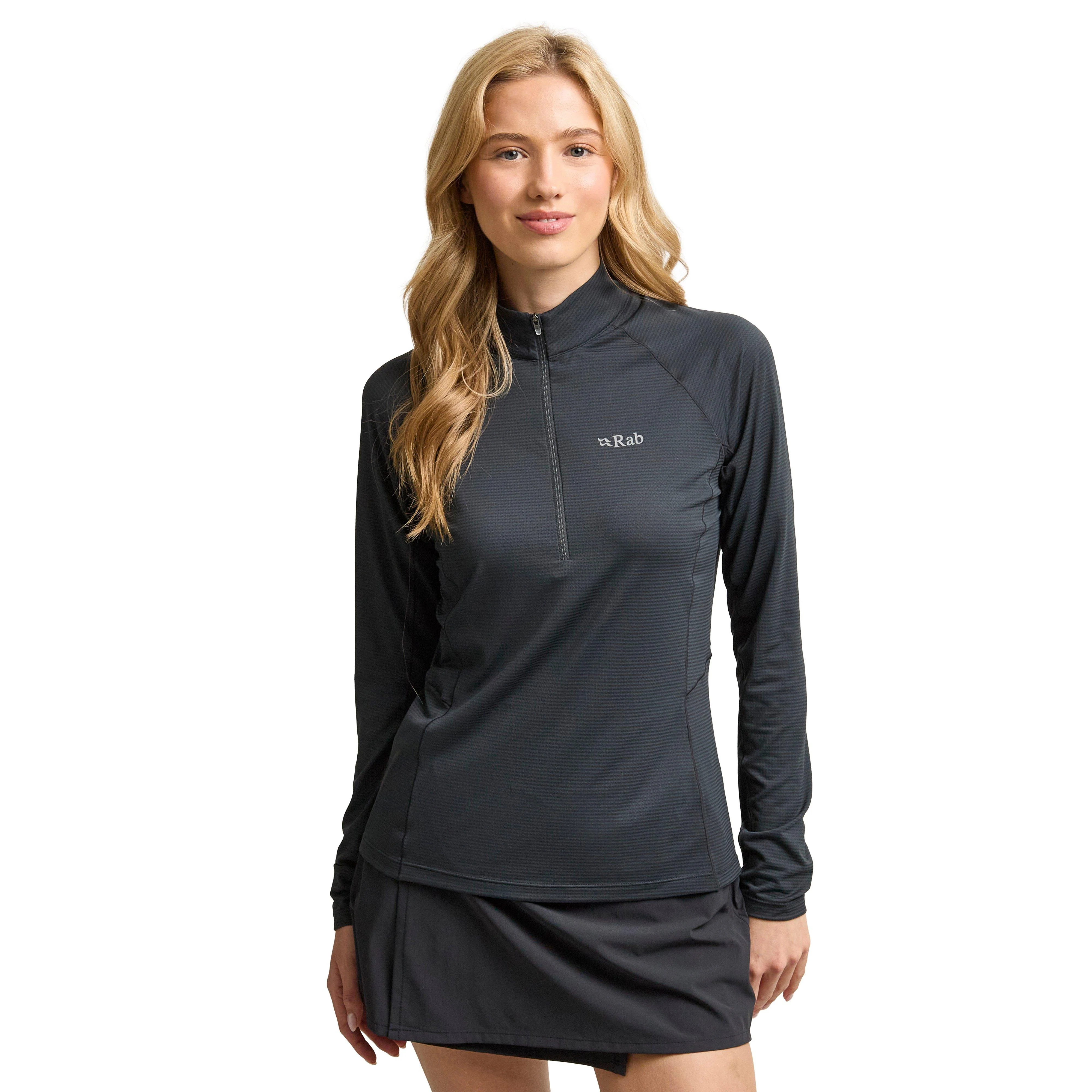 Women's Sonic Long Sleeve Zip - Beluga - Image 5
