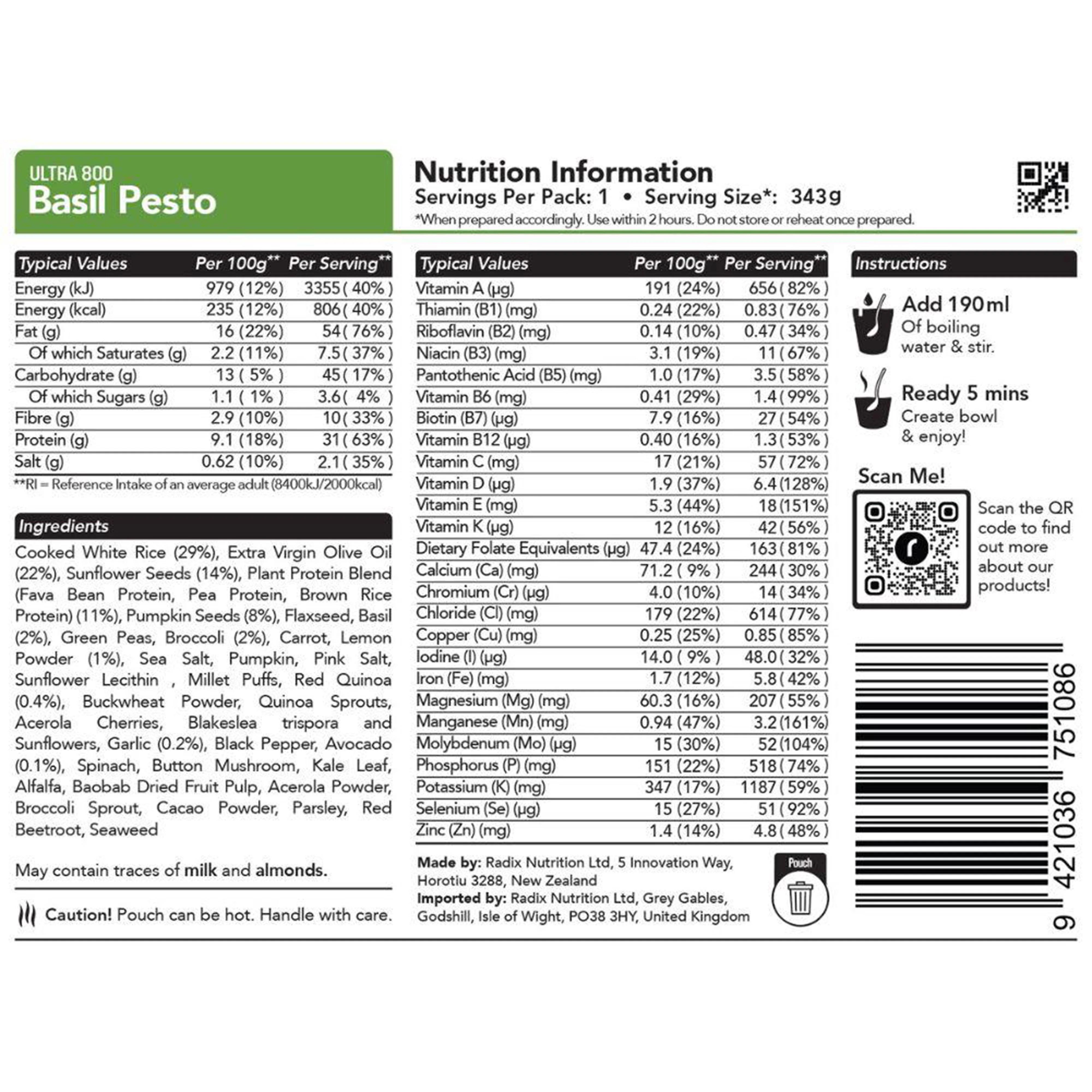 Basil Pesto Meal 800 - Image 2