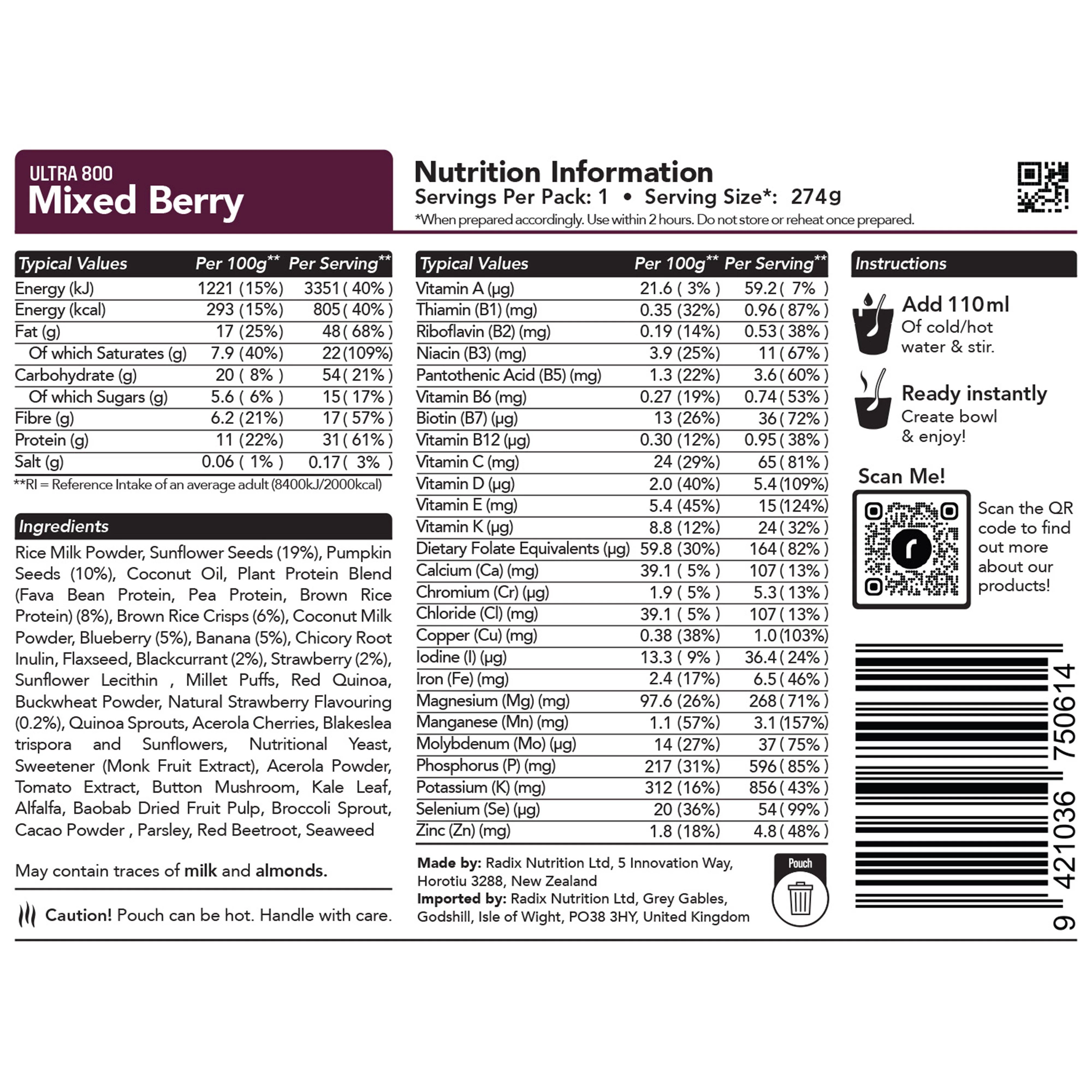 Mixed Berry Breakfast 800 - Image 4