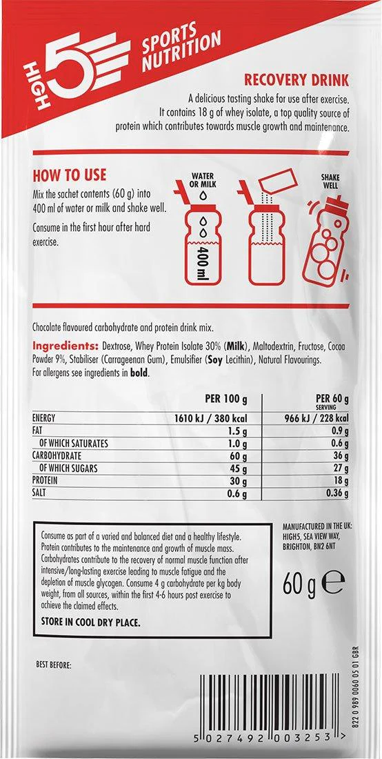 Recovery Drink 60g (Chocolate) - Image 2