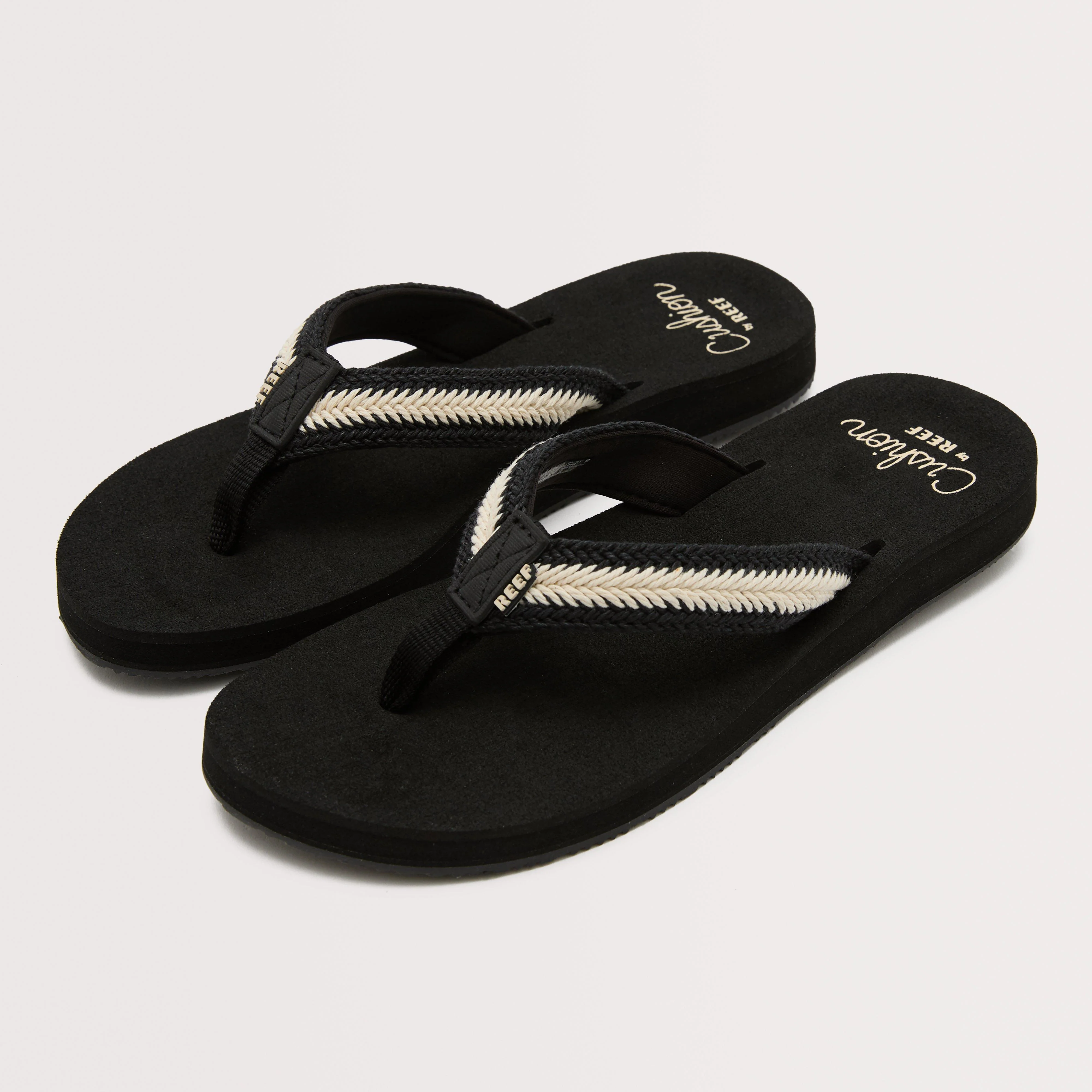 Women's Baja Maria Flip Flops Black Vintage - Image 3