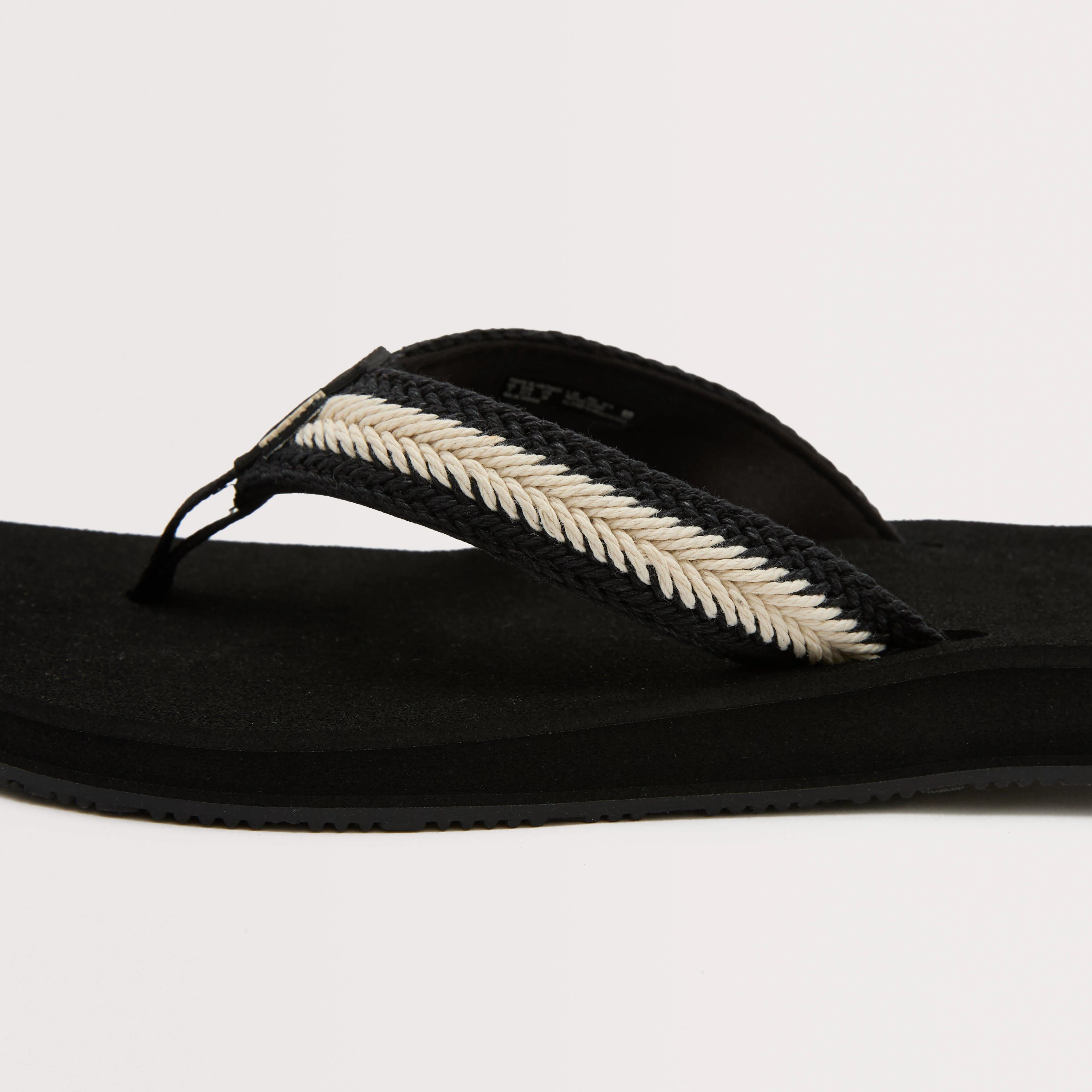 Women's Baja Maria Flip Flops Black Vintage - Image 6