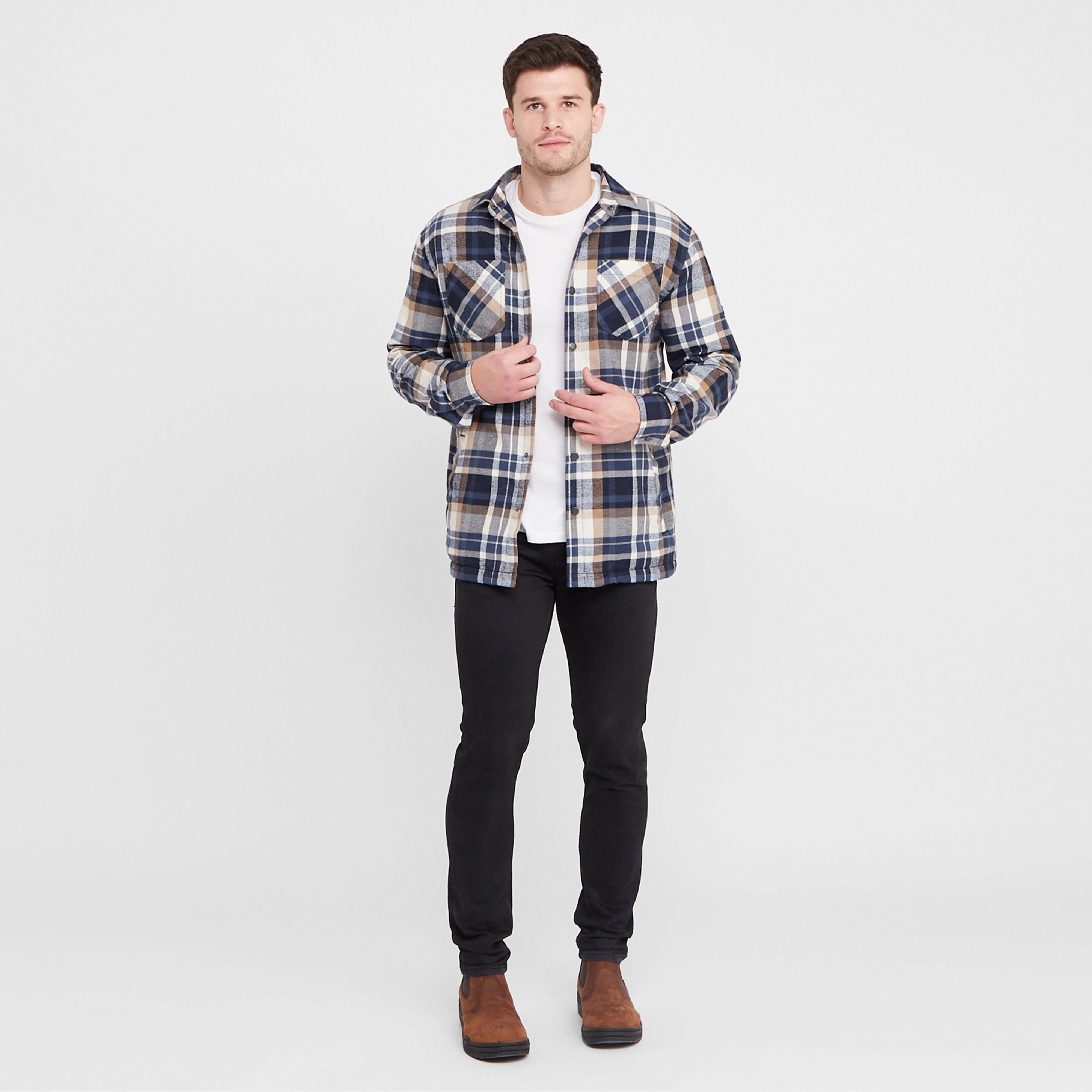 Men's Thamos Long Sleeved Checked Shirt - Image 3