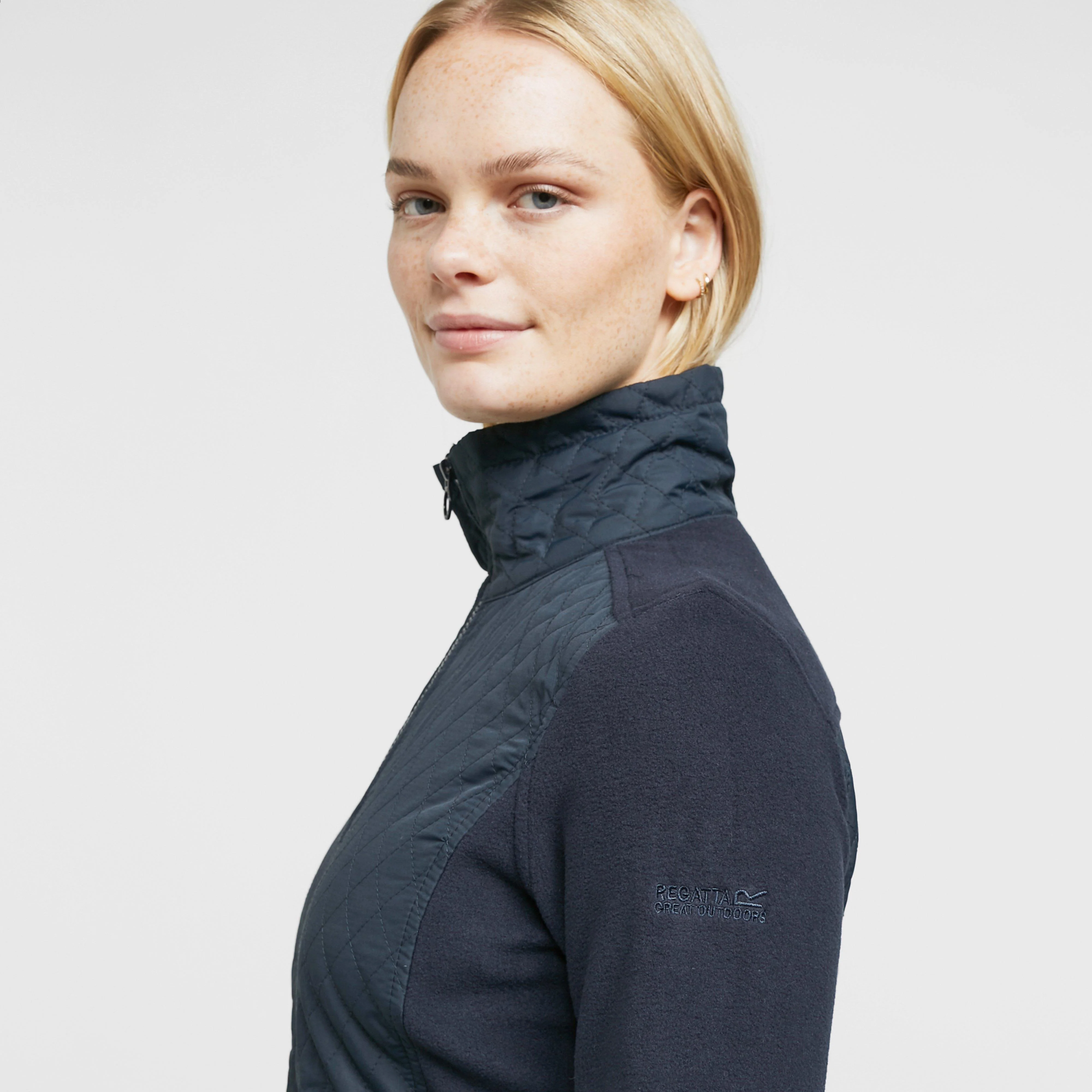 Women's Charlene Full Zip Quilted Fleece Jacket - Image 5