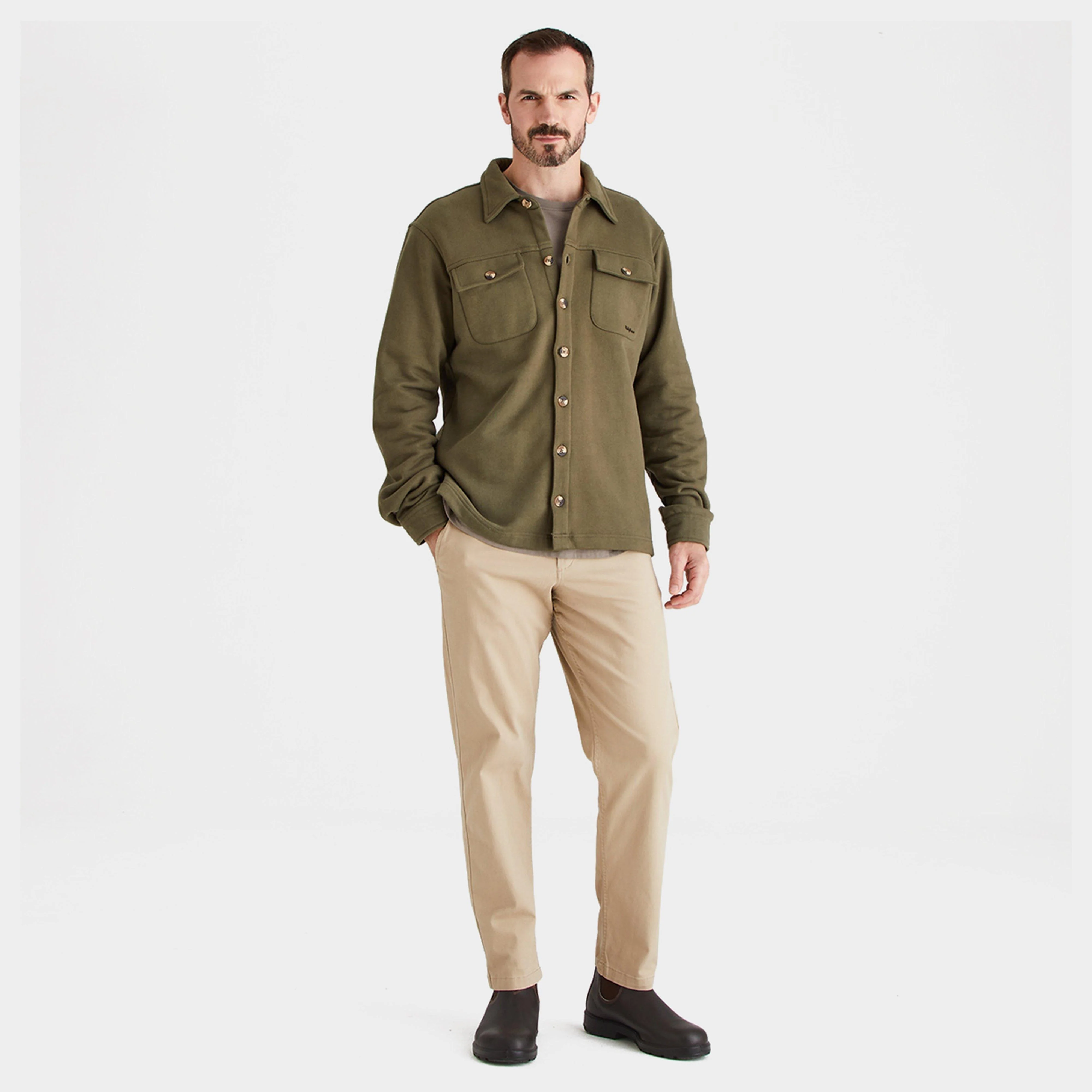 Men's Burnham Work Shirt Ivy Green - Image 6