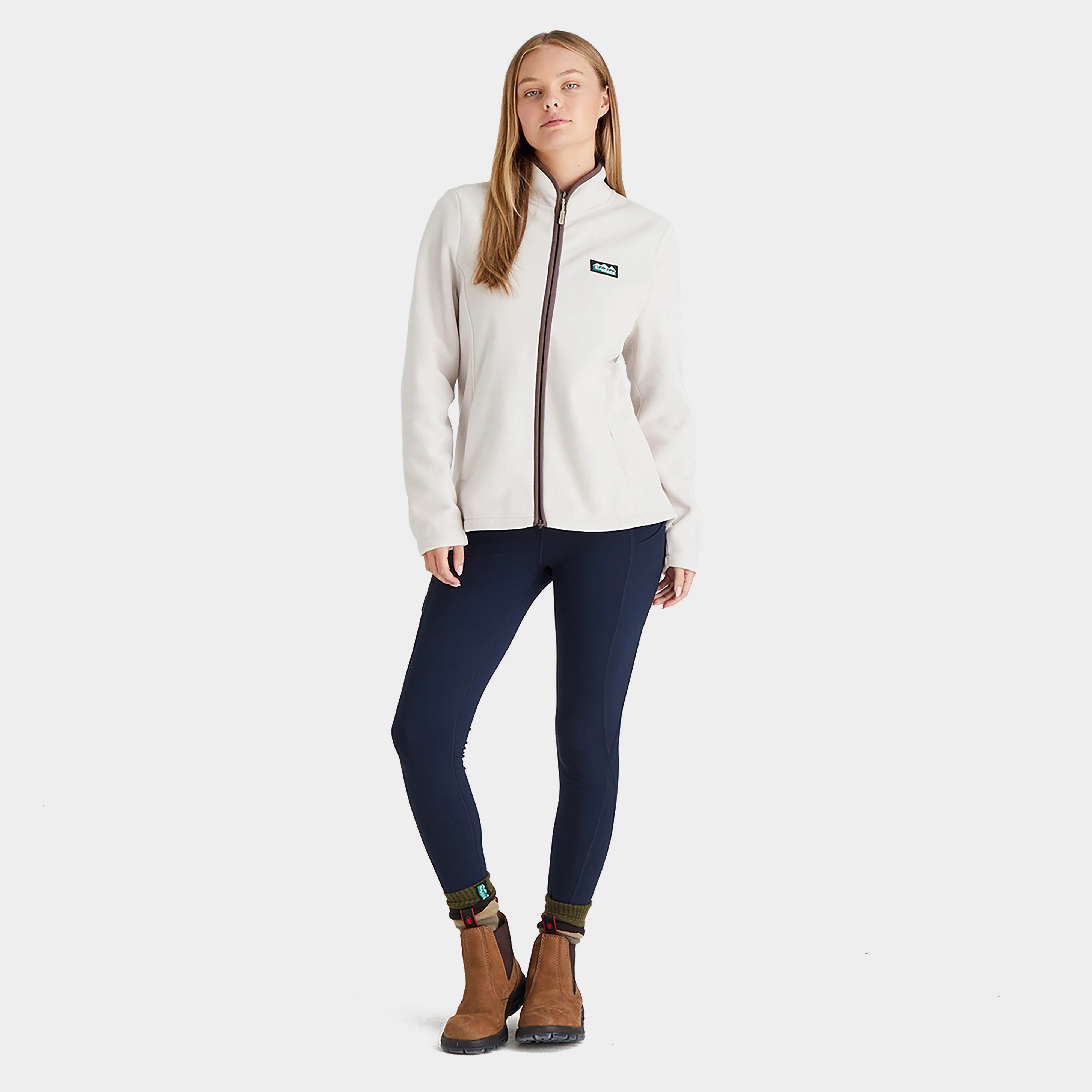 Women's Brenna Fleece Jacket Stone - Image 4