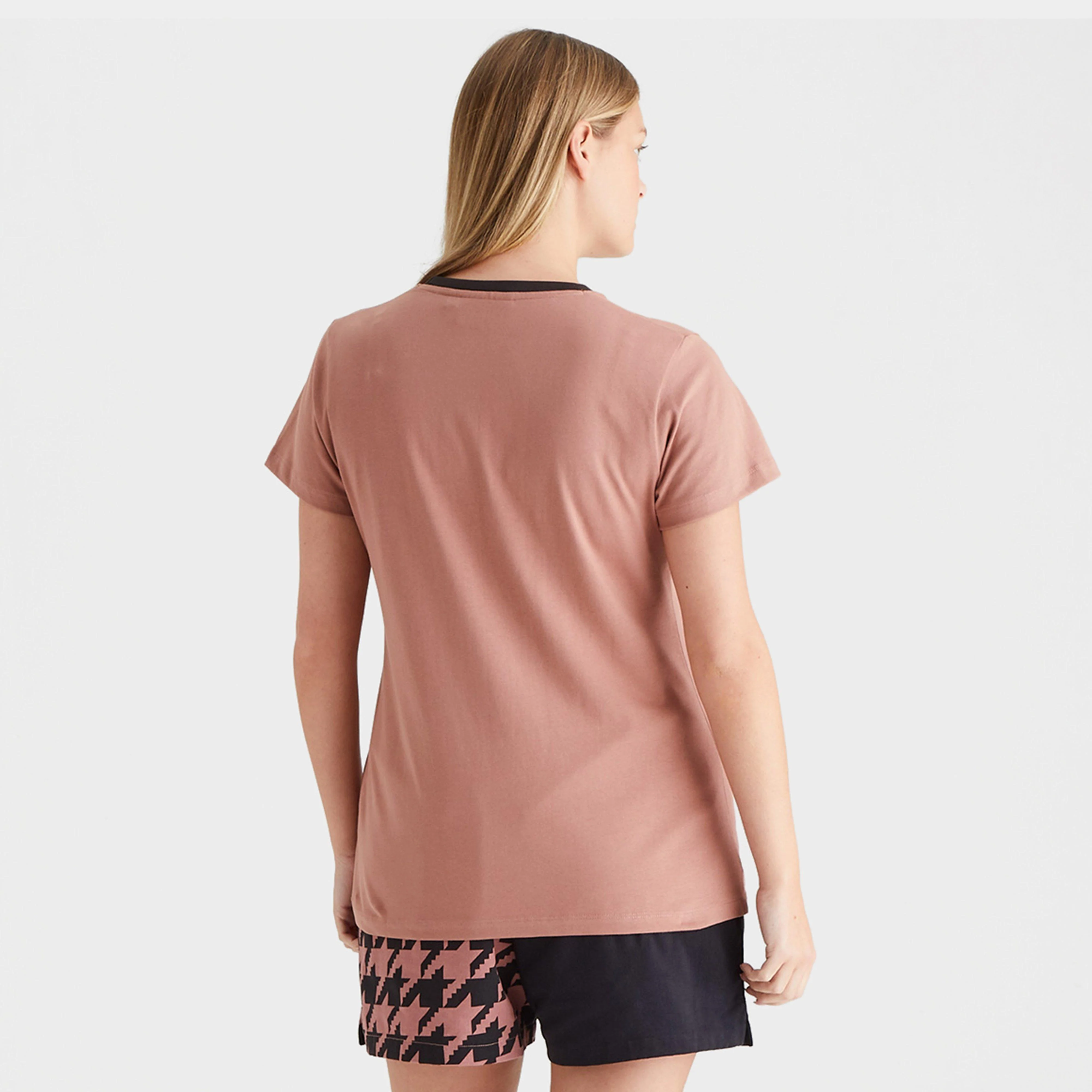 Women's Signature T-Shirt Dusky Pink - Image 2