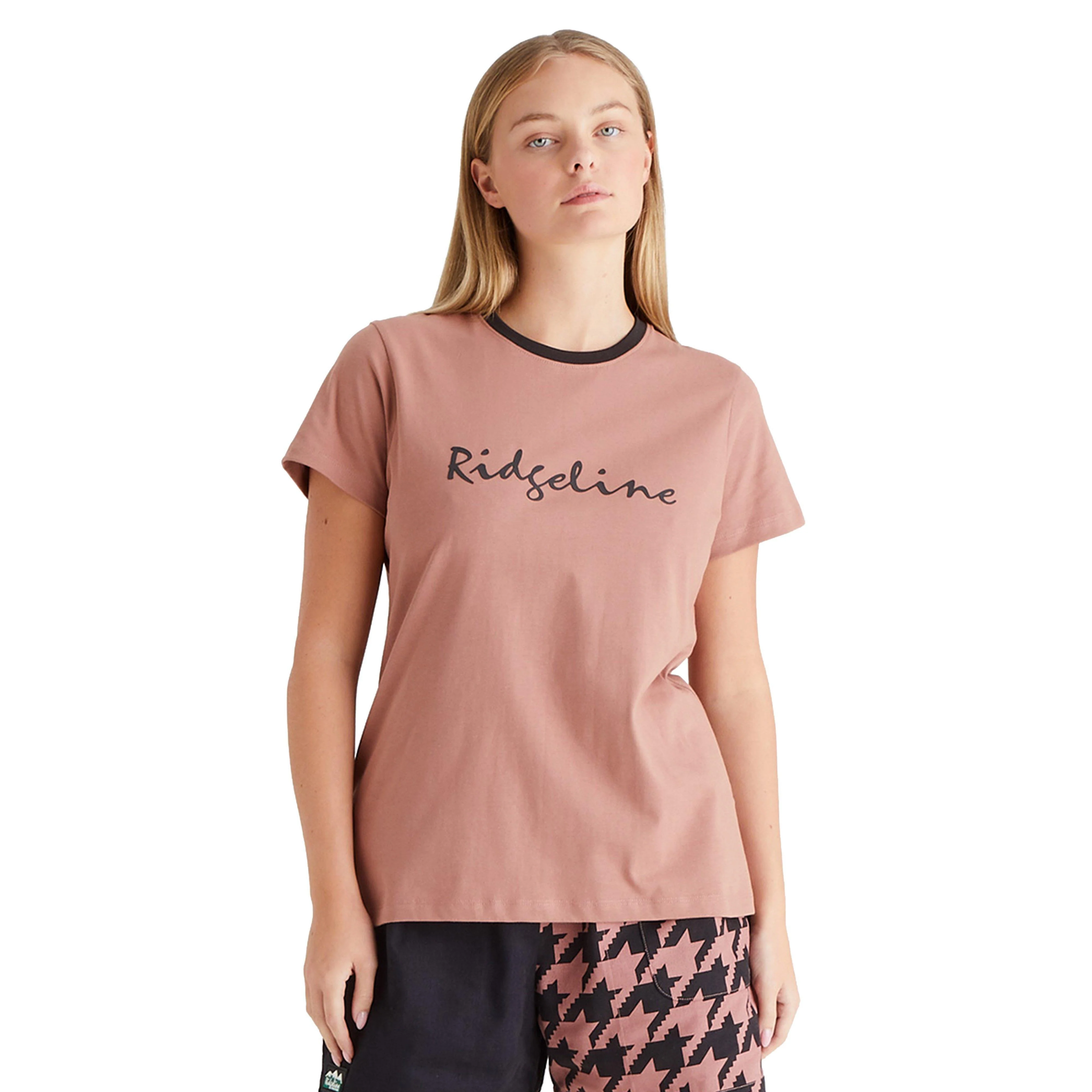 Women's Signature T-Shirt Dusky Pink - Image 5