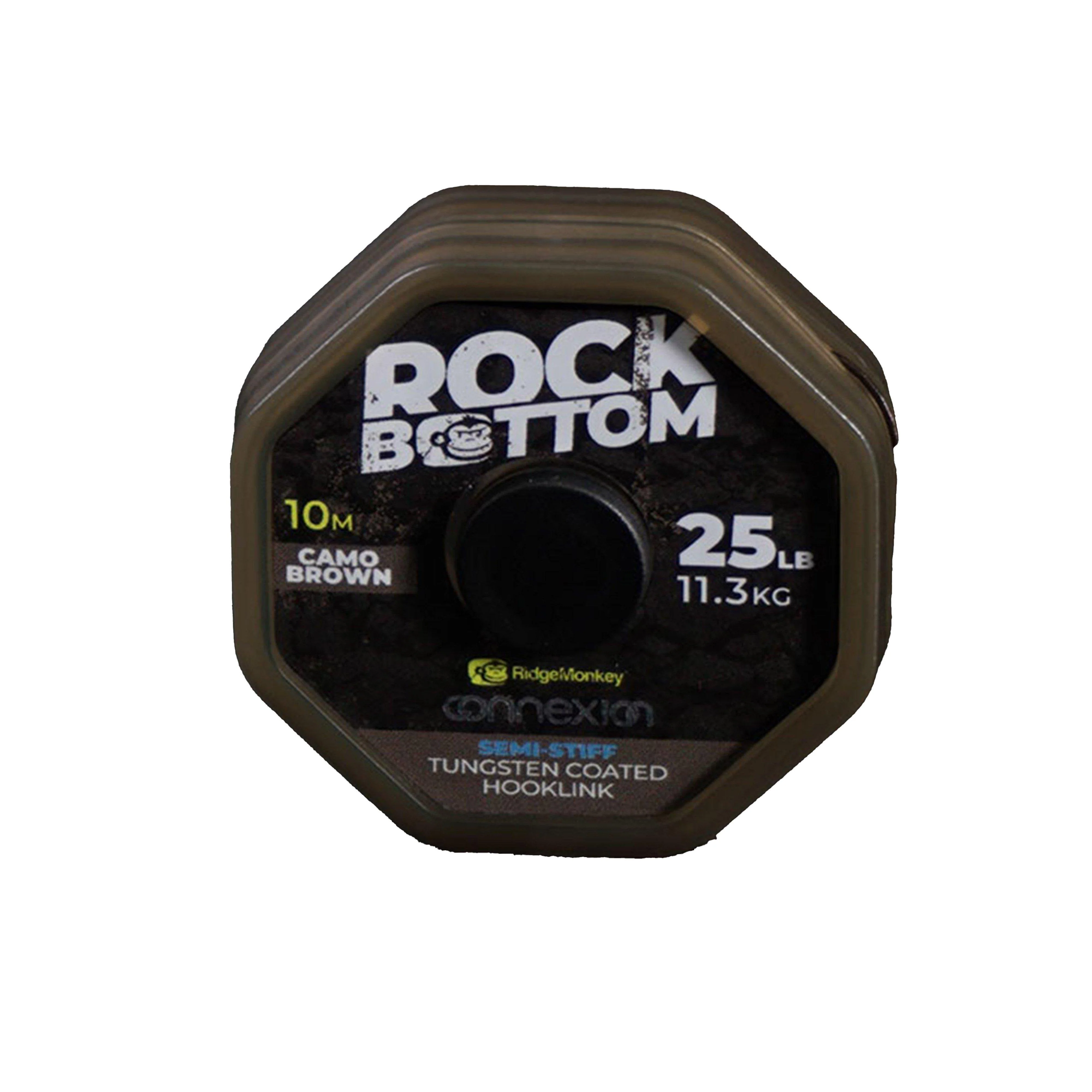 Rock Bottom Tungsten Semi Stiff Coated Hooklink Camo Green 25lb - Image 3