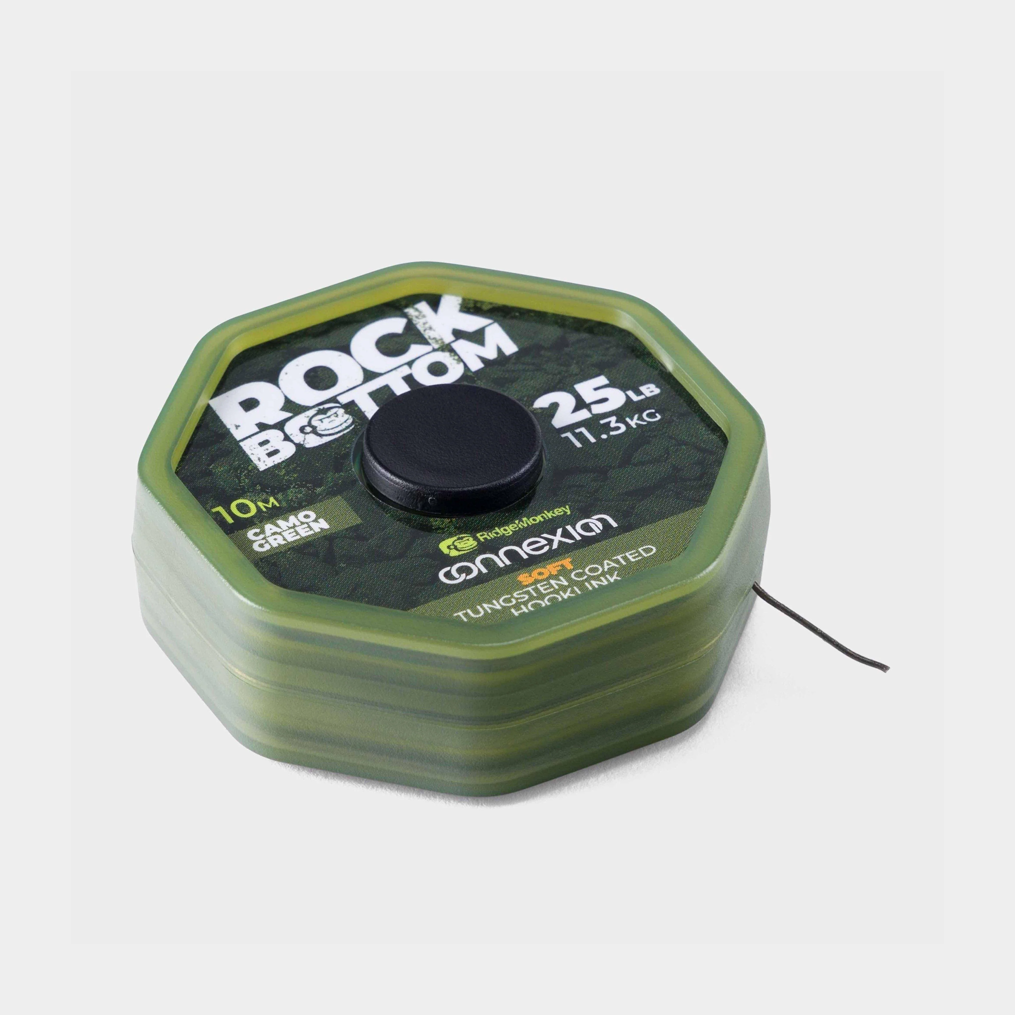 Rock Bottom Tungsten Soft Coated Hooklink Camo Green 25lb - Image 2