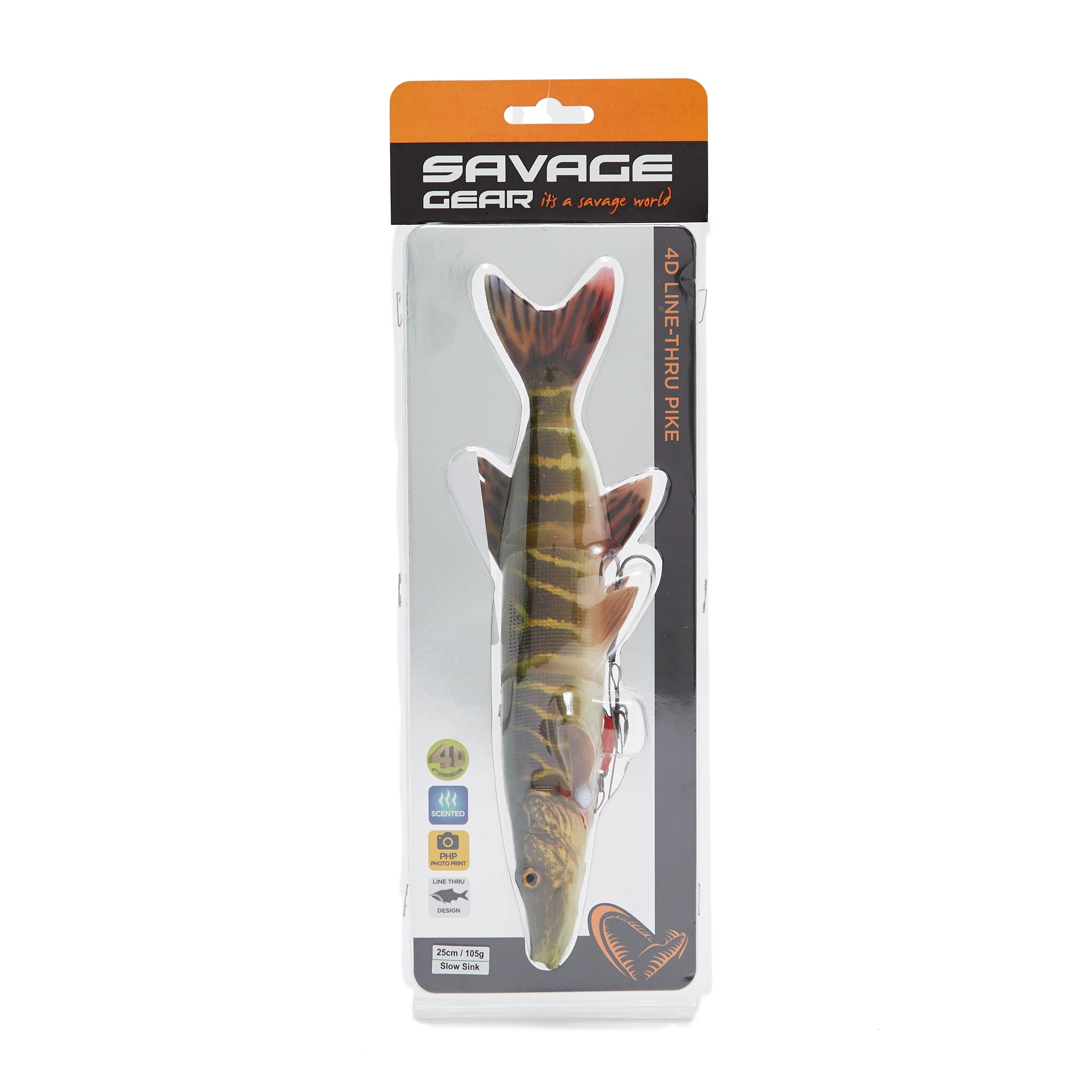 4D Line Thru Pike 25Cm 110G Ss Striped Pike - Image 6
