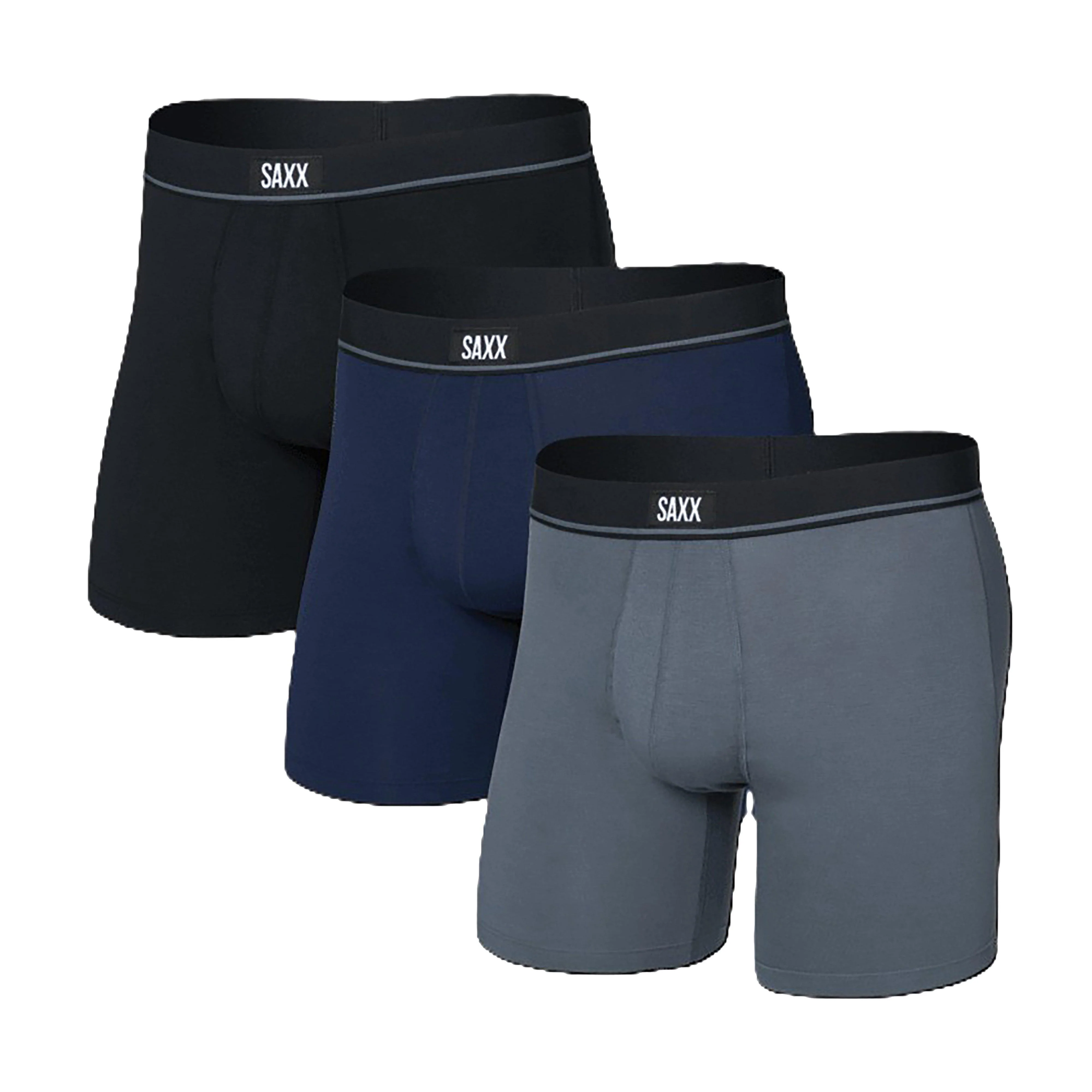 Men’s Essential Cotton Boxer Brief Fly 3 Pack - Image 2