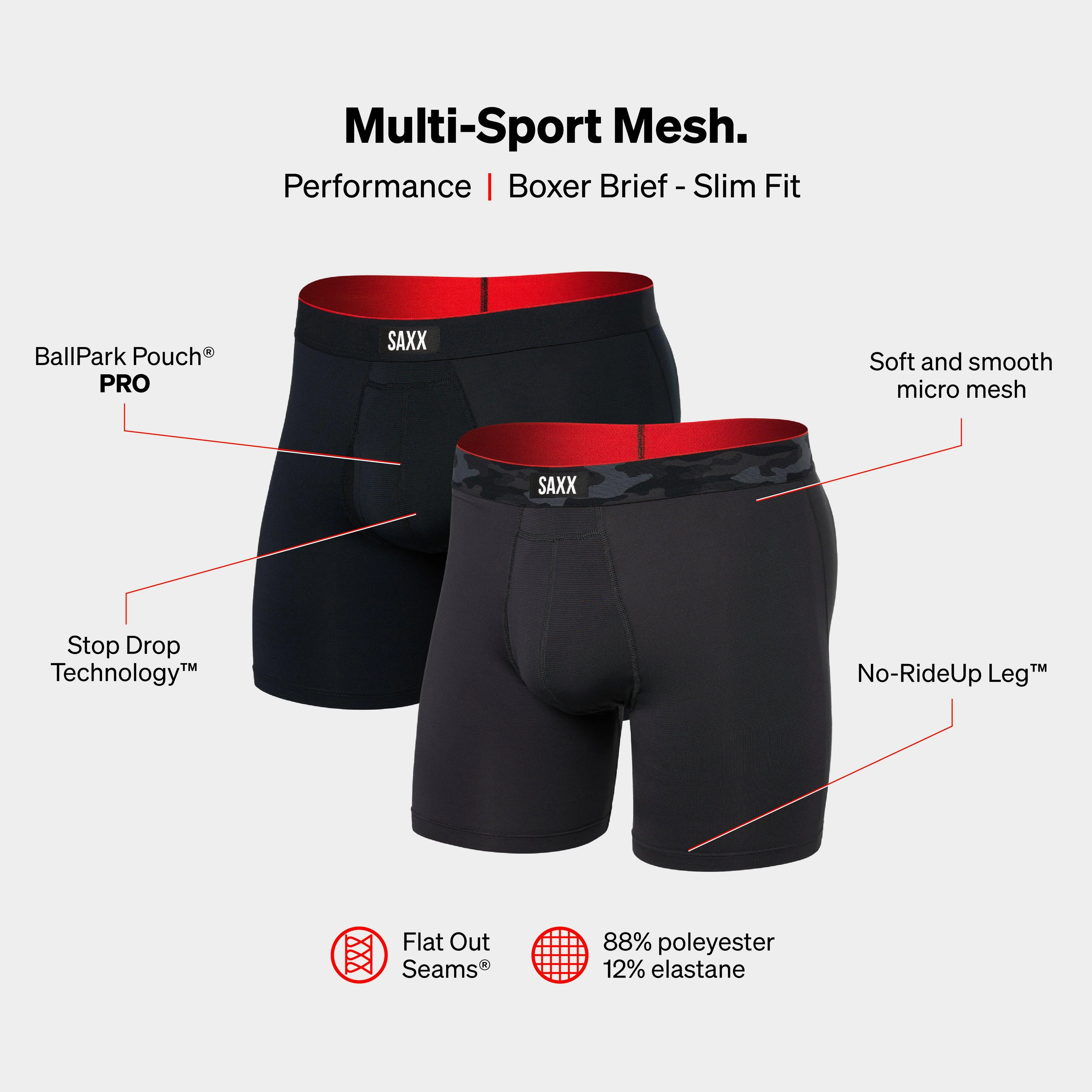 Men's Multi-Sport Boxer Briefs 2 Pack - Image 2