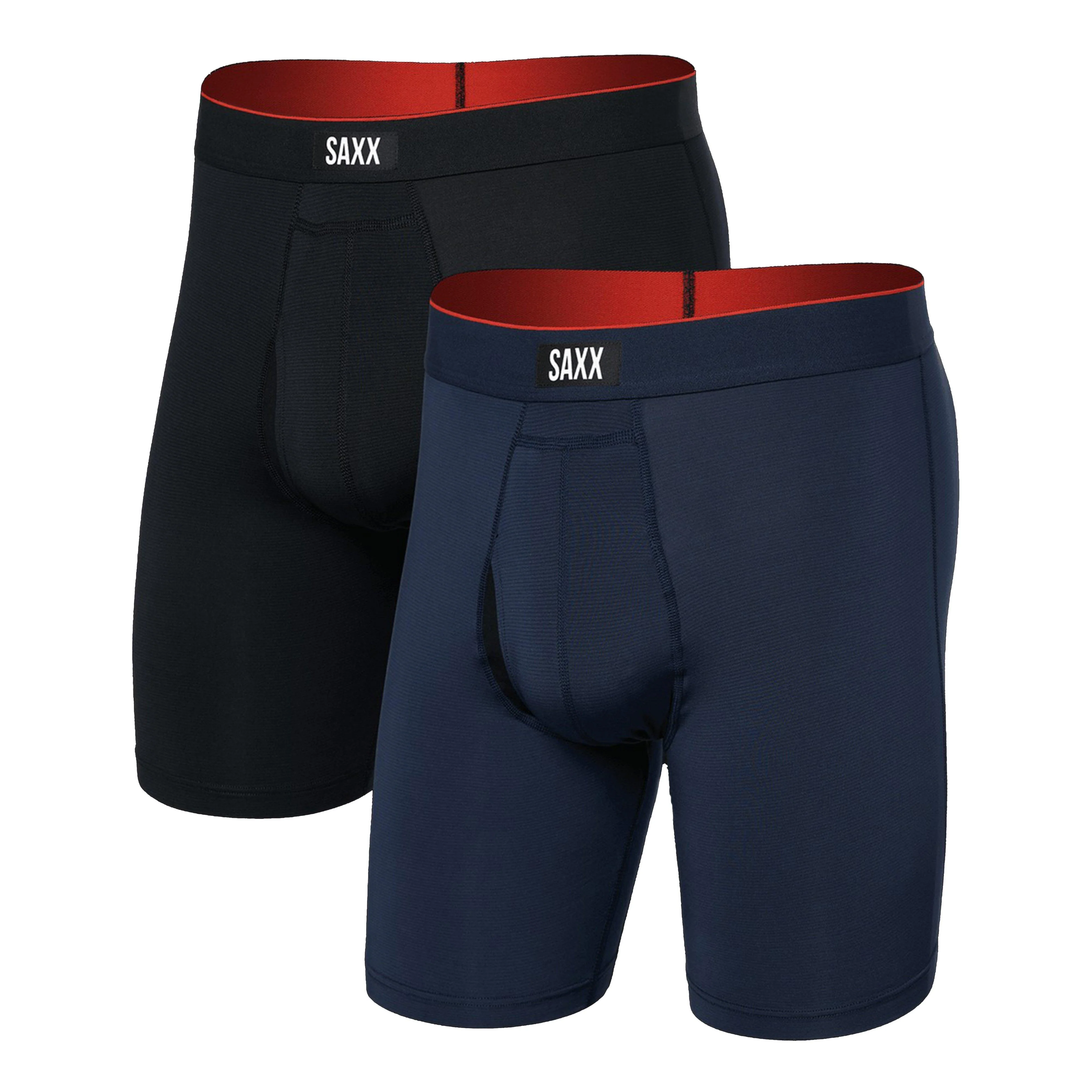 Men’s Multi-Sport Mesh Long Boxer Briefs 2 Pack - Image 3