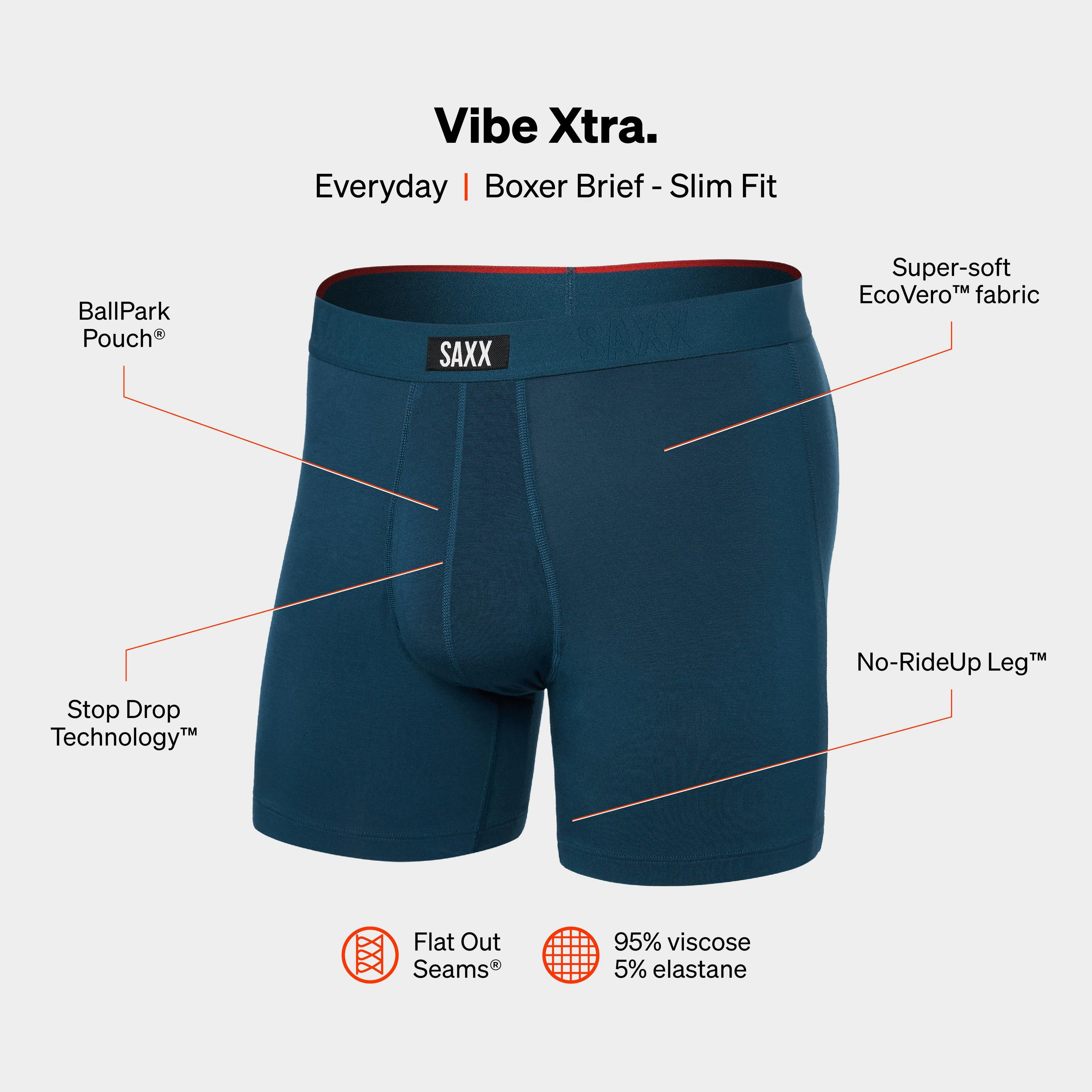 Men’s Vibe Xtra Comfort Boxer Briefs - Image 3