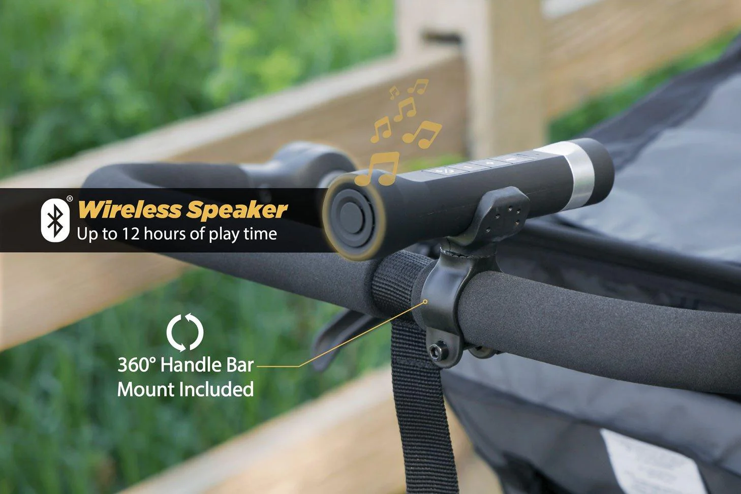 HandleIt 3-in-1 Handlebar Mounted Wireless Speaker - Image 6