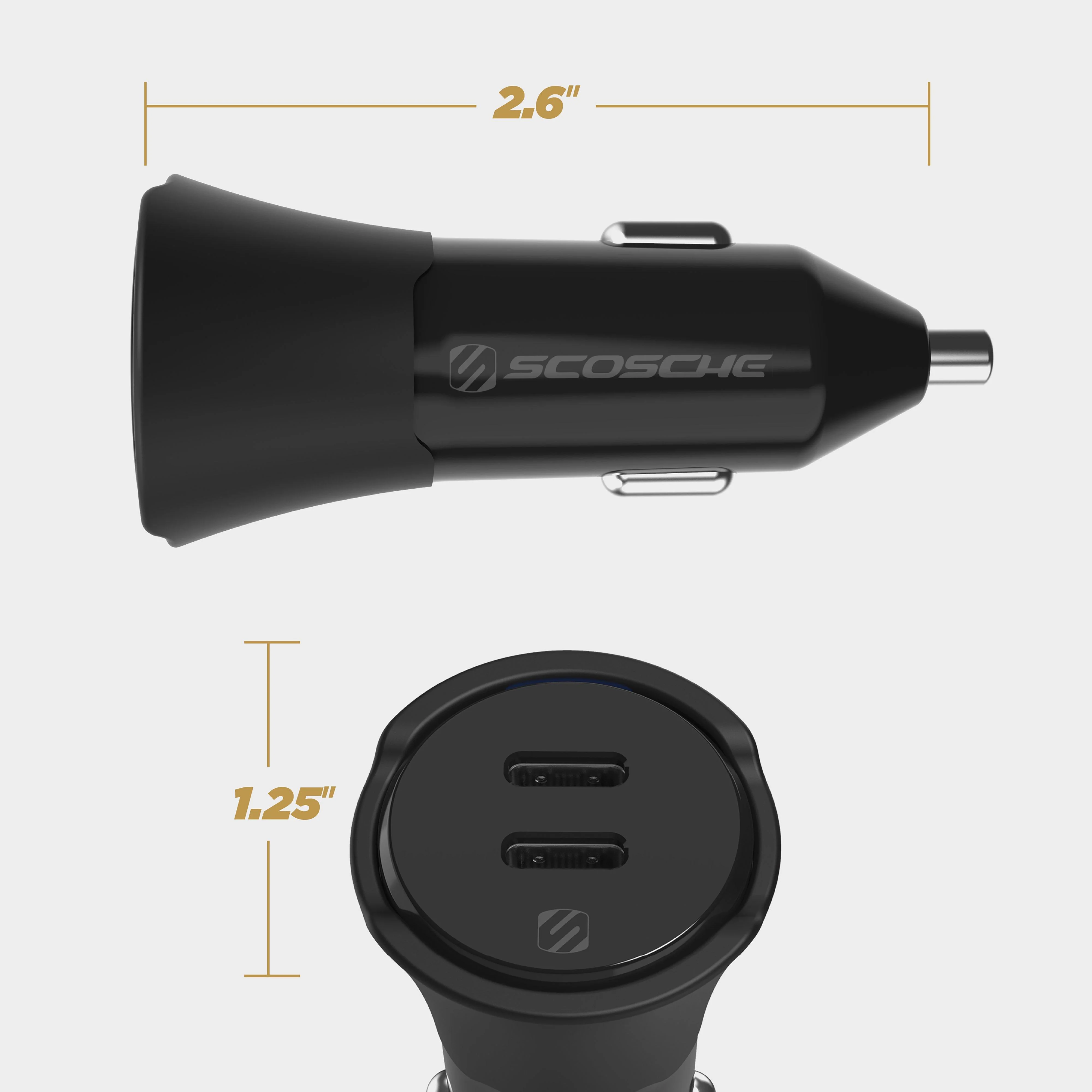 PowerVolt™ PD40 Dual-Port USB-C® Car Charger - Image 2