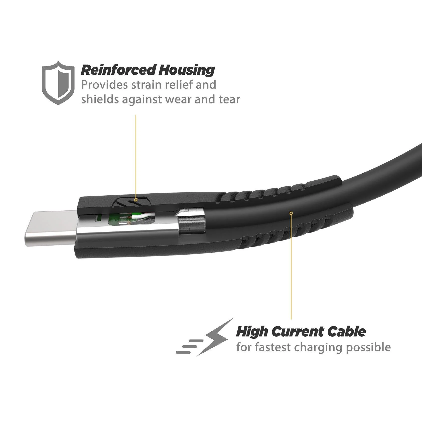 SyncAble™ HD (USB to Type-C Charge & Sync Heavy Du - Image 3