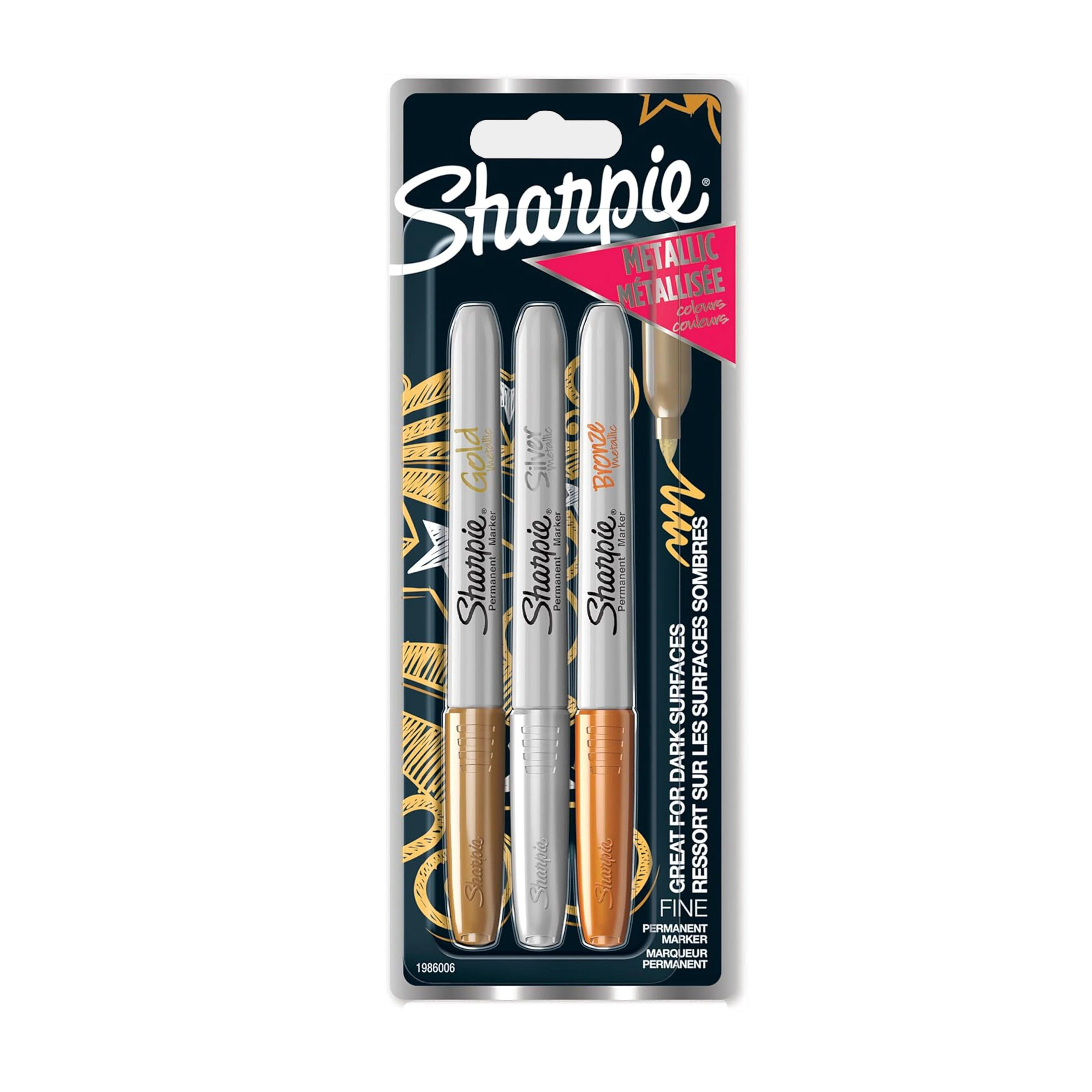 Fine Metallic Marker Pens 3 Pack - Image 2