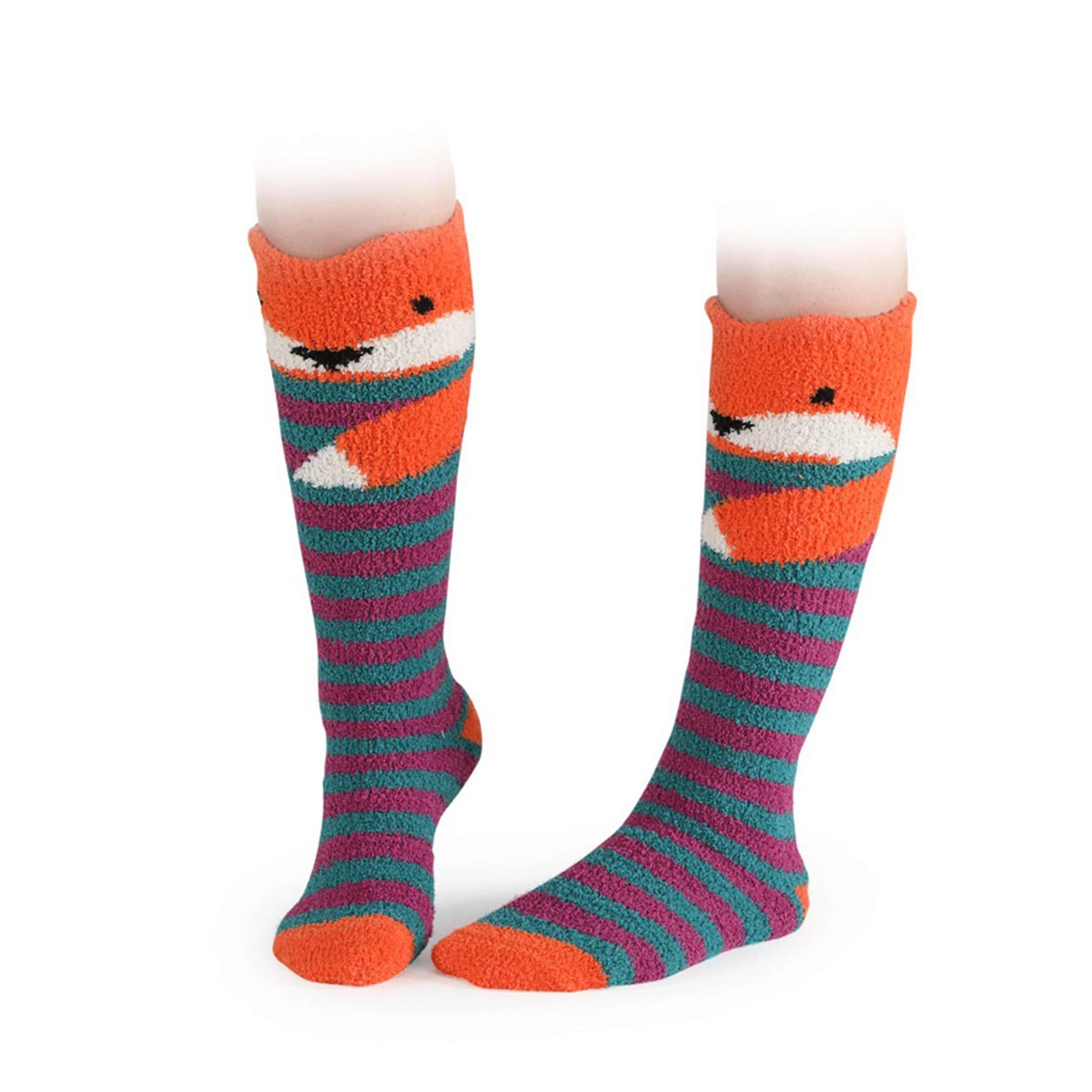 Children’s Fluffy Socks Fox - Image 3