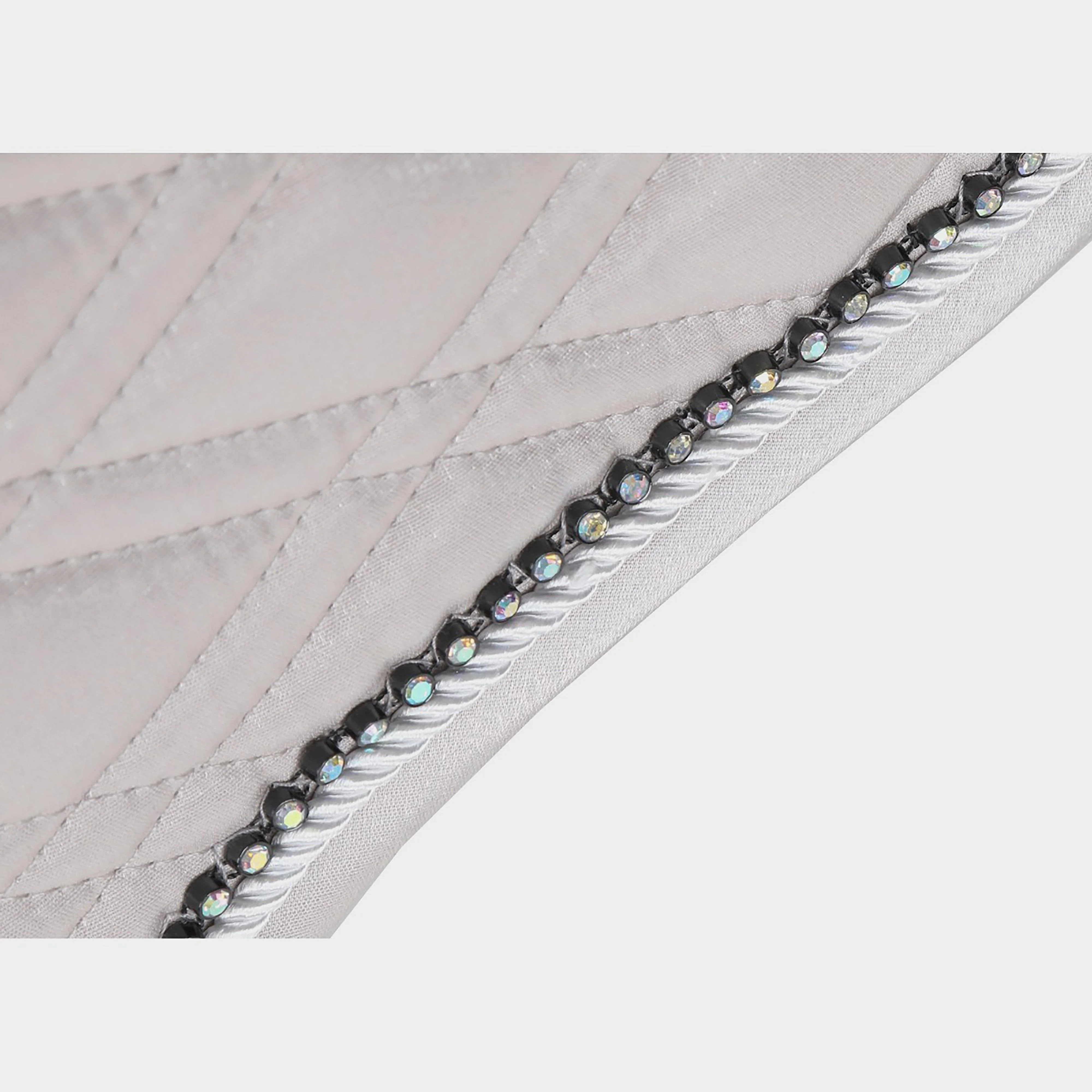 Performance Euro Cut Luxe Saddle Pad Silver - Image 2