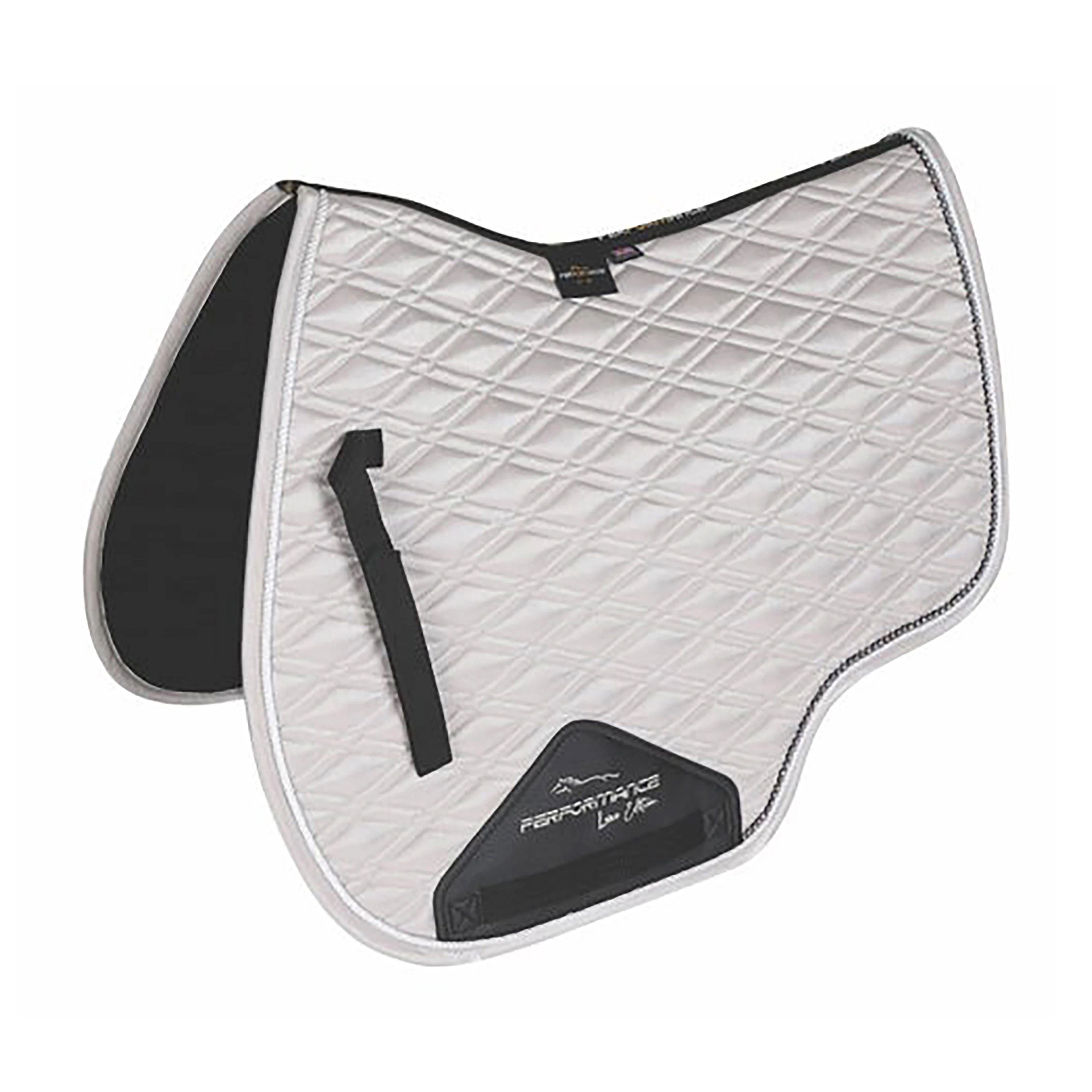 Performance Euro Cut Luxe Saddle Pad Silver - Image 4
