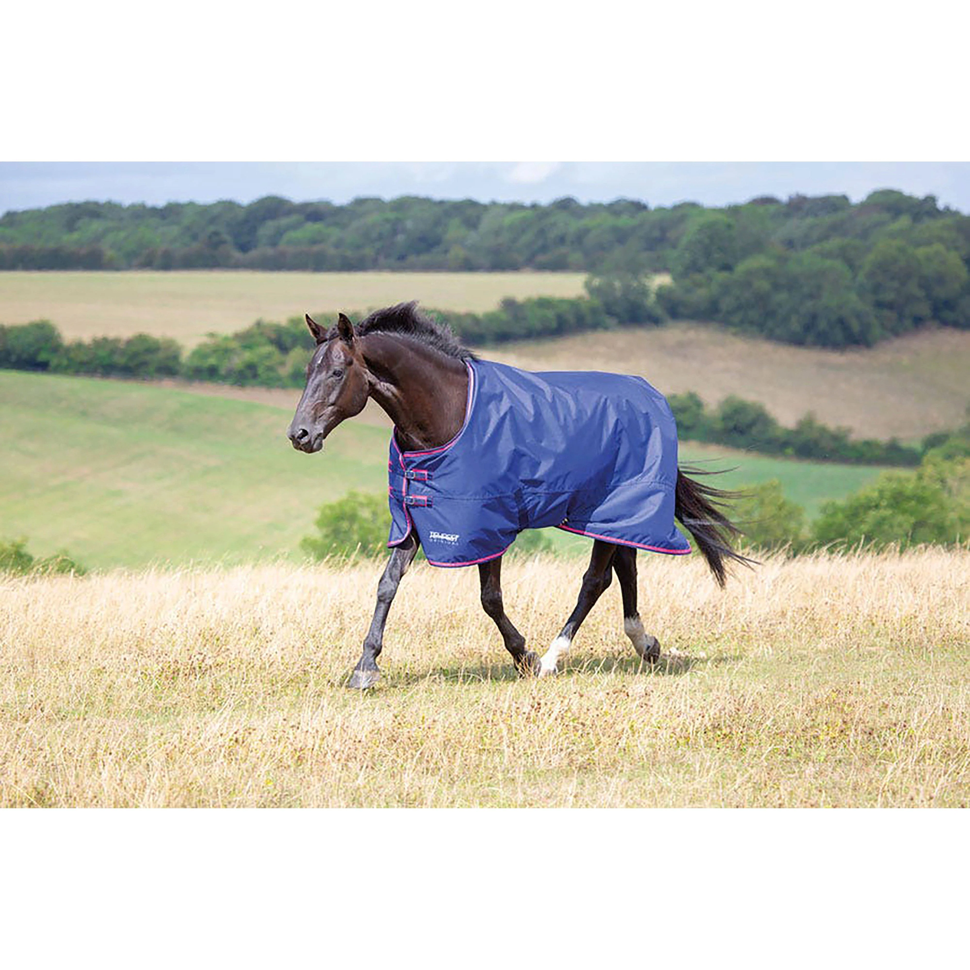 Tempest Original 100 Standard Neck Turnout Rug Navy/Pink - Image 2