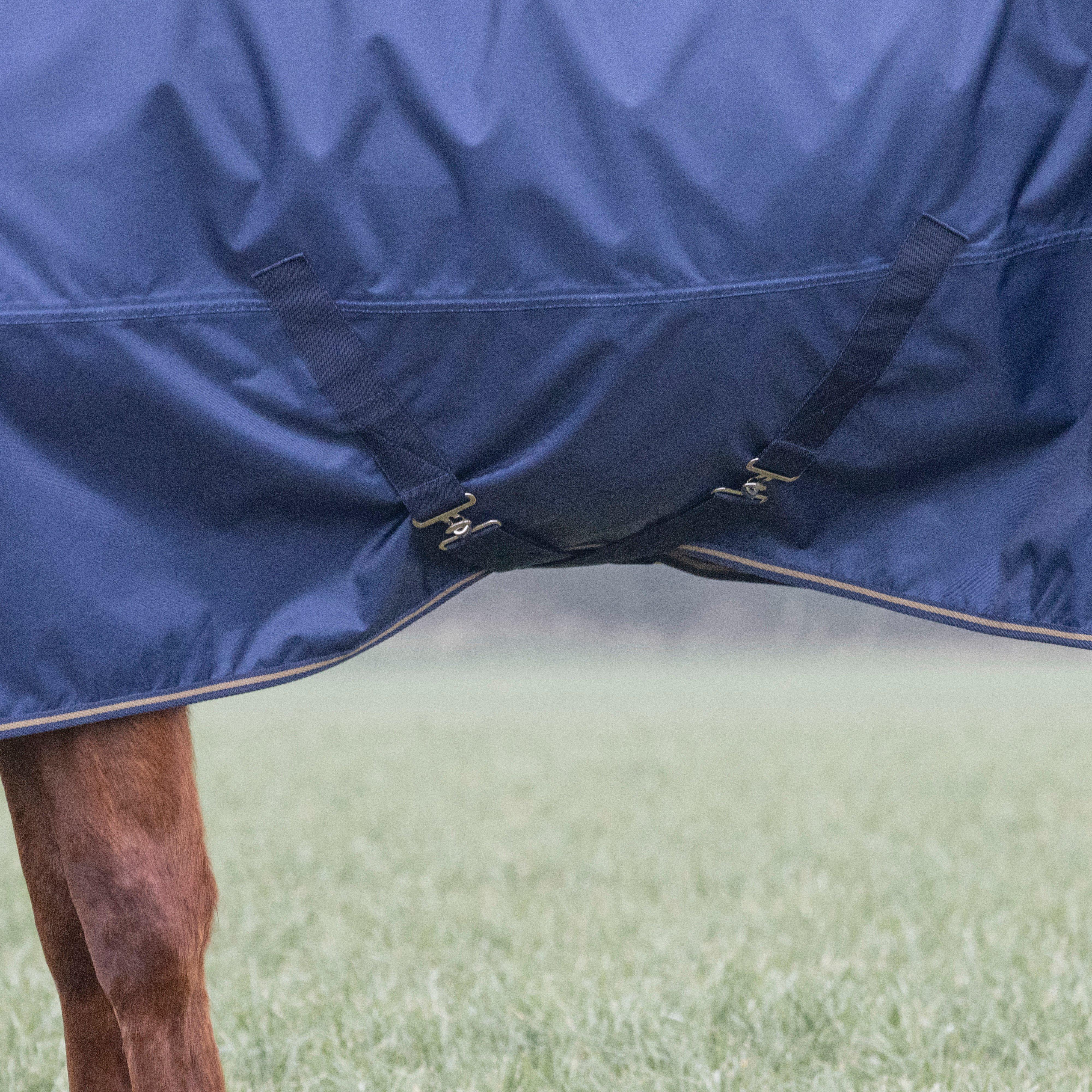 Typhoon Lite Standard Neck Turnout Rug 0G Navy - Image 3