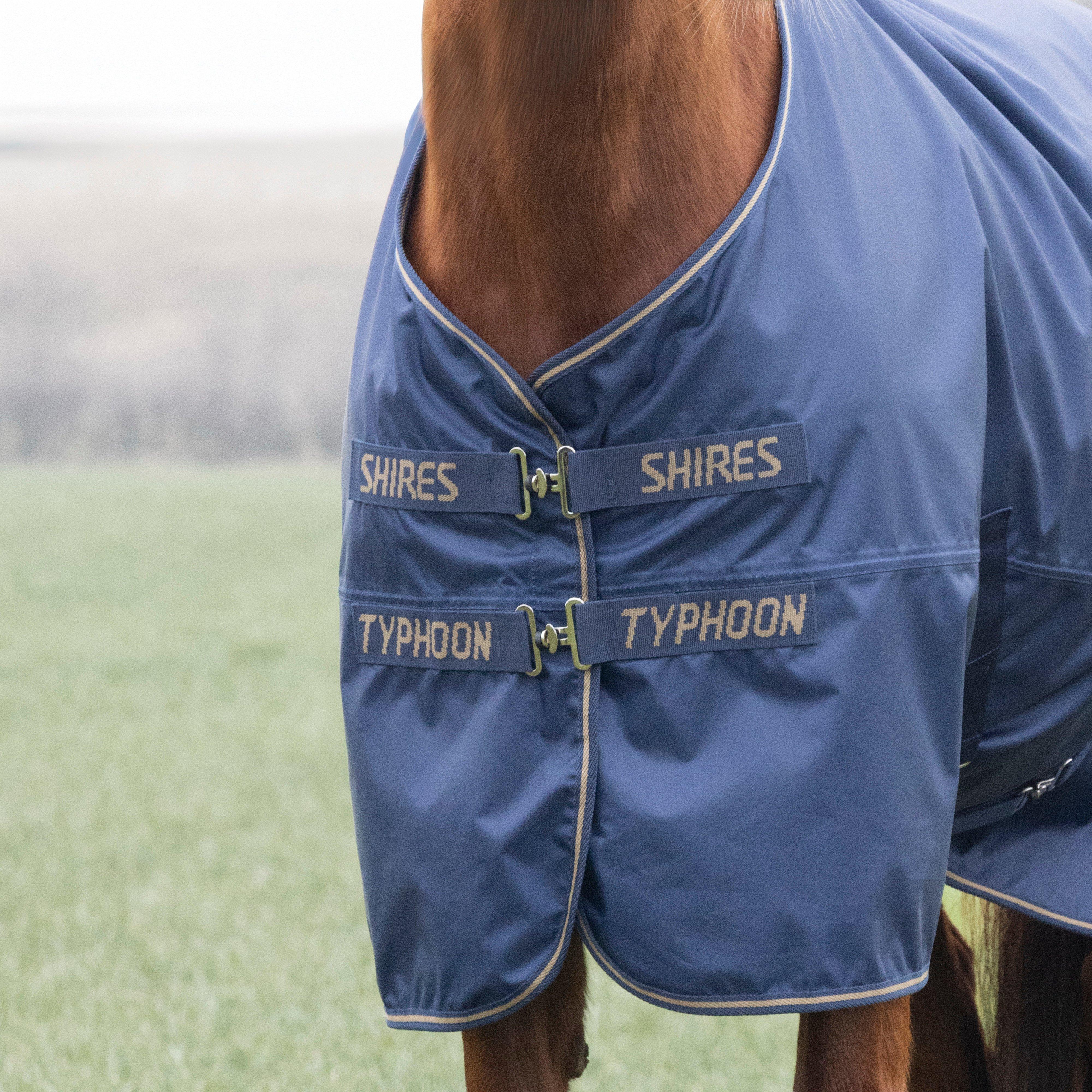 Typhoon Lite Standard Neck Turnout Rug 0G Navy - Image 5