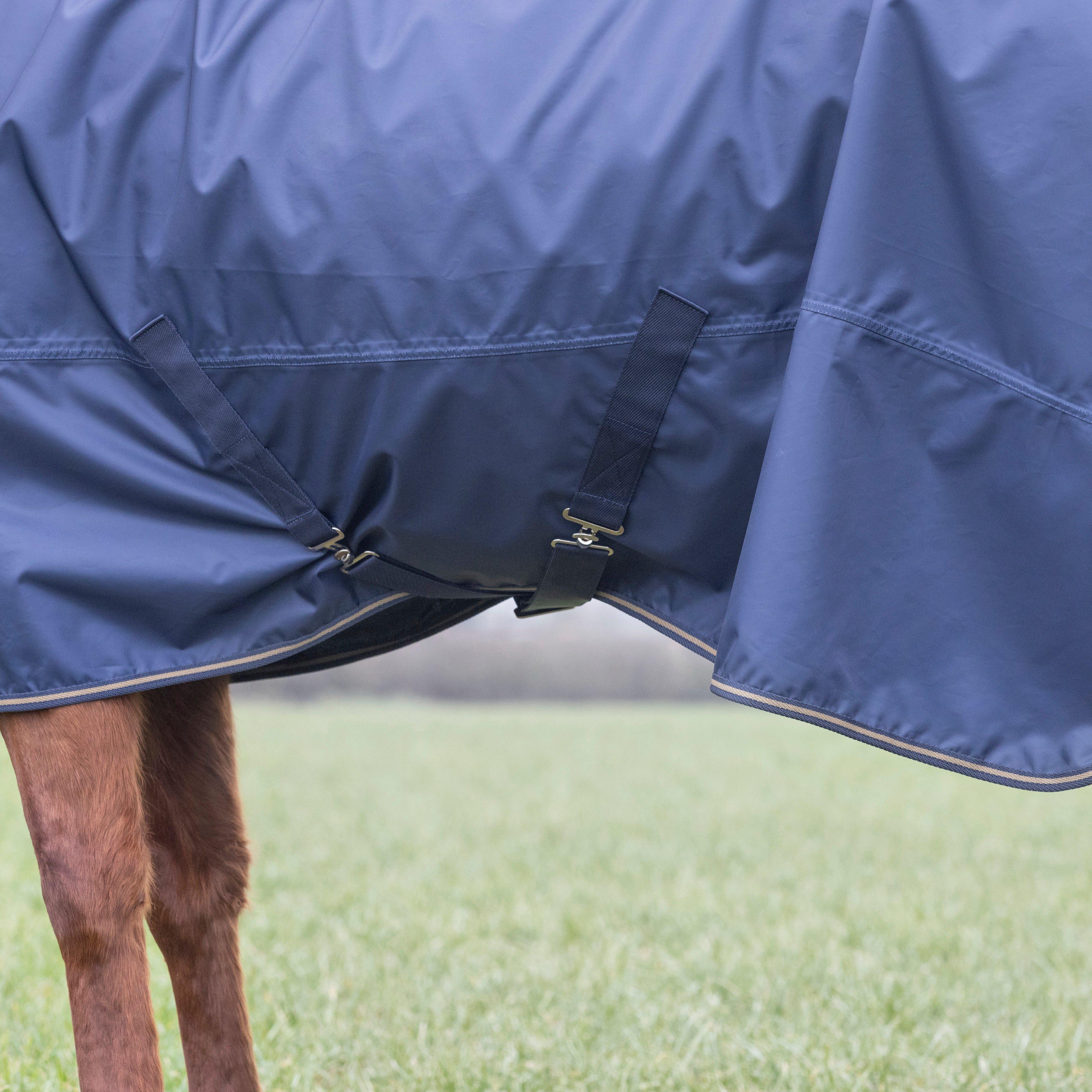Typhoon Lite Standard Neck Turnout Rug 0G Navy - Image 7