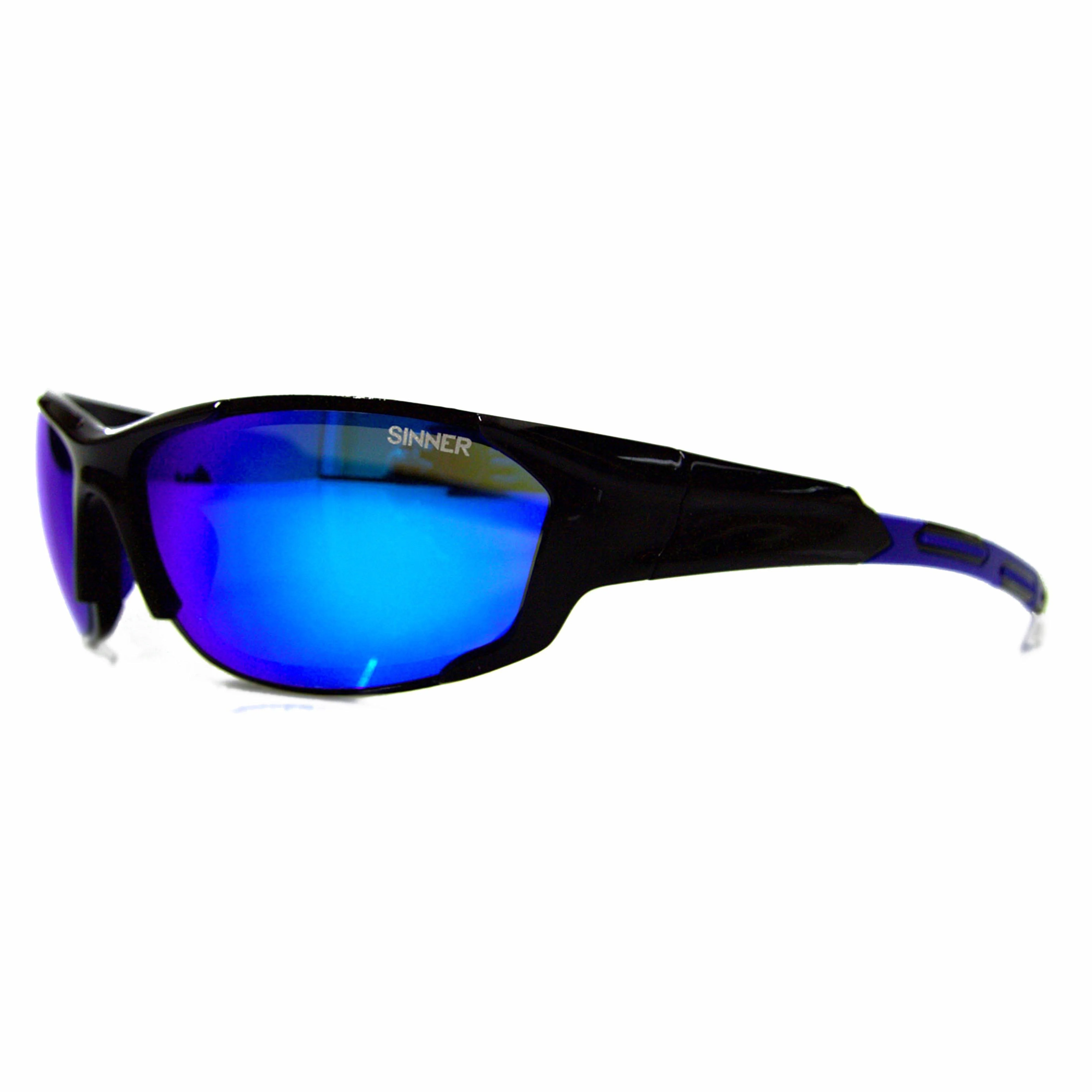 Baker Sunglasses (Shiny Black - Blue Revo) - Image 2