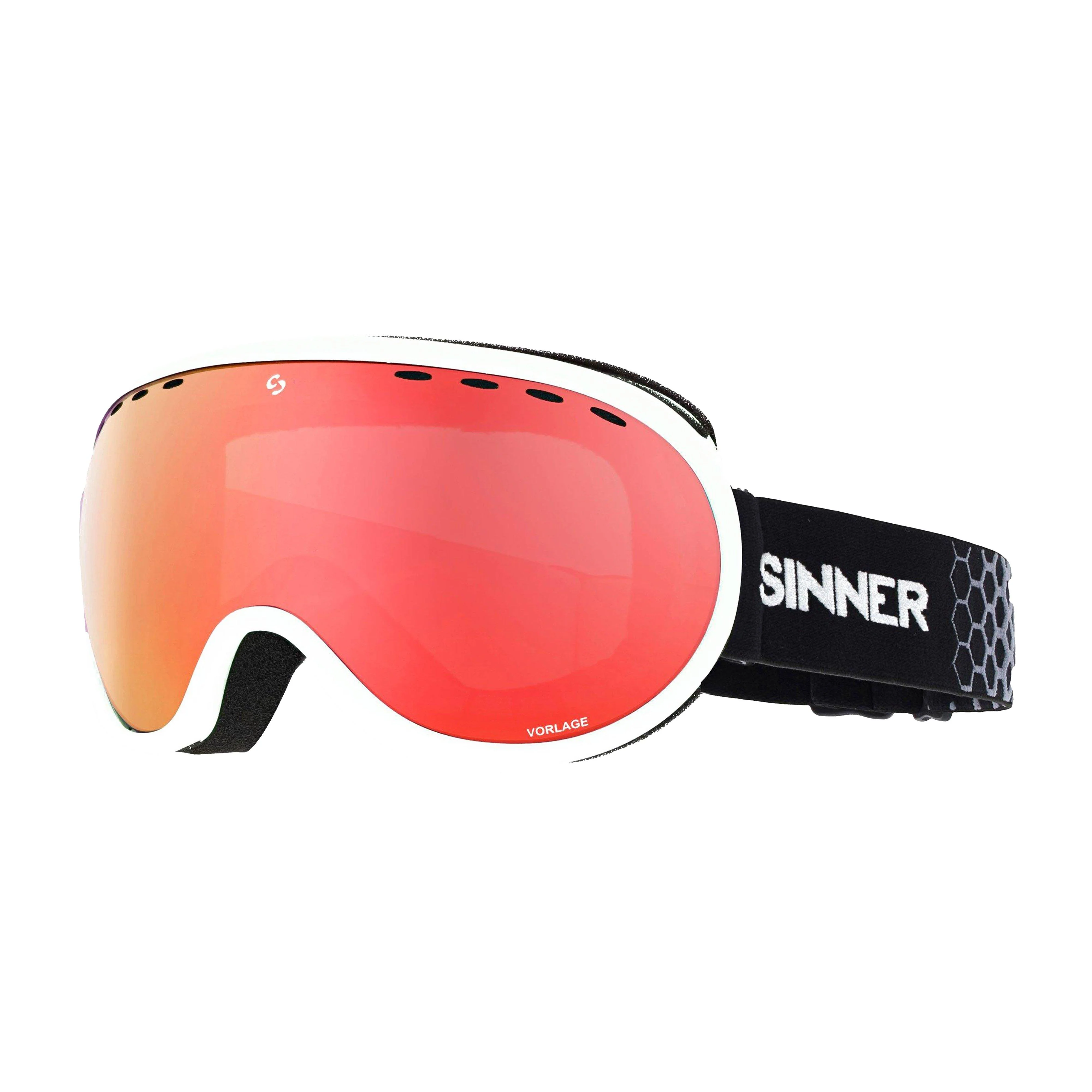 Men's Vorlarge Red Mirror Goggles - Image 3