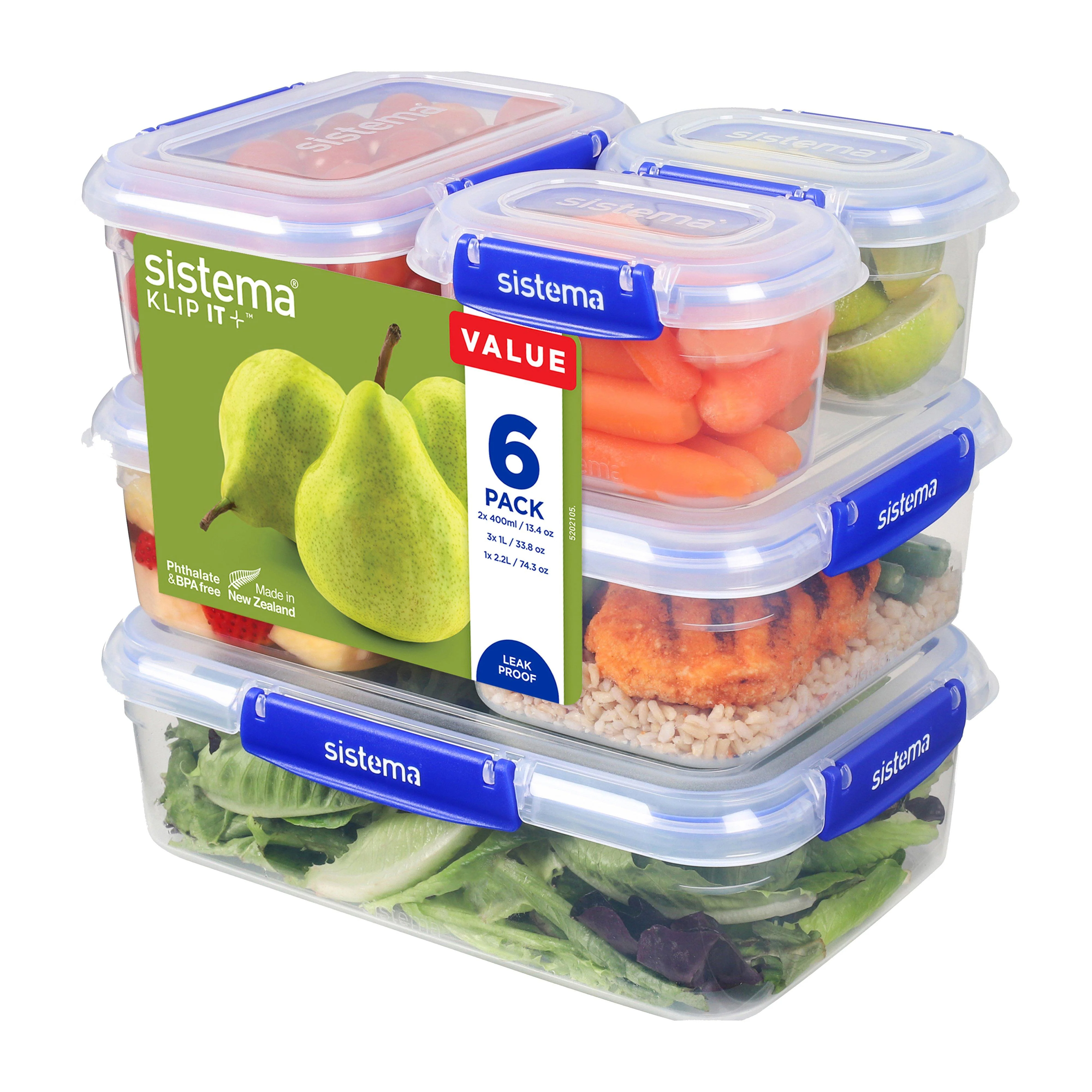 Essentials Klip It Food Storage 6 Pack - Image 2