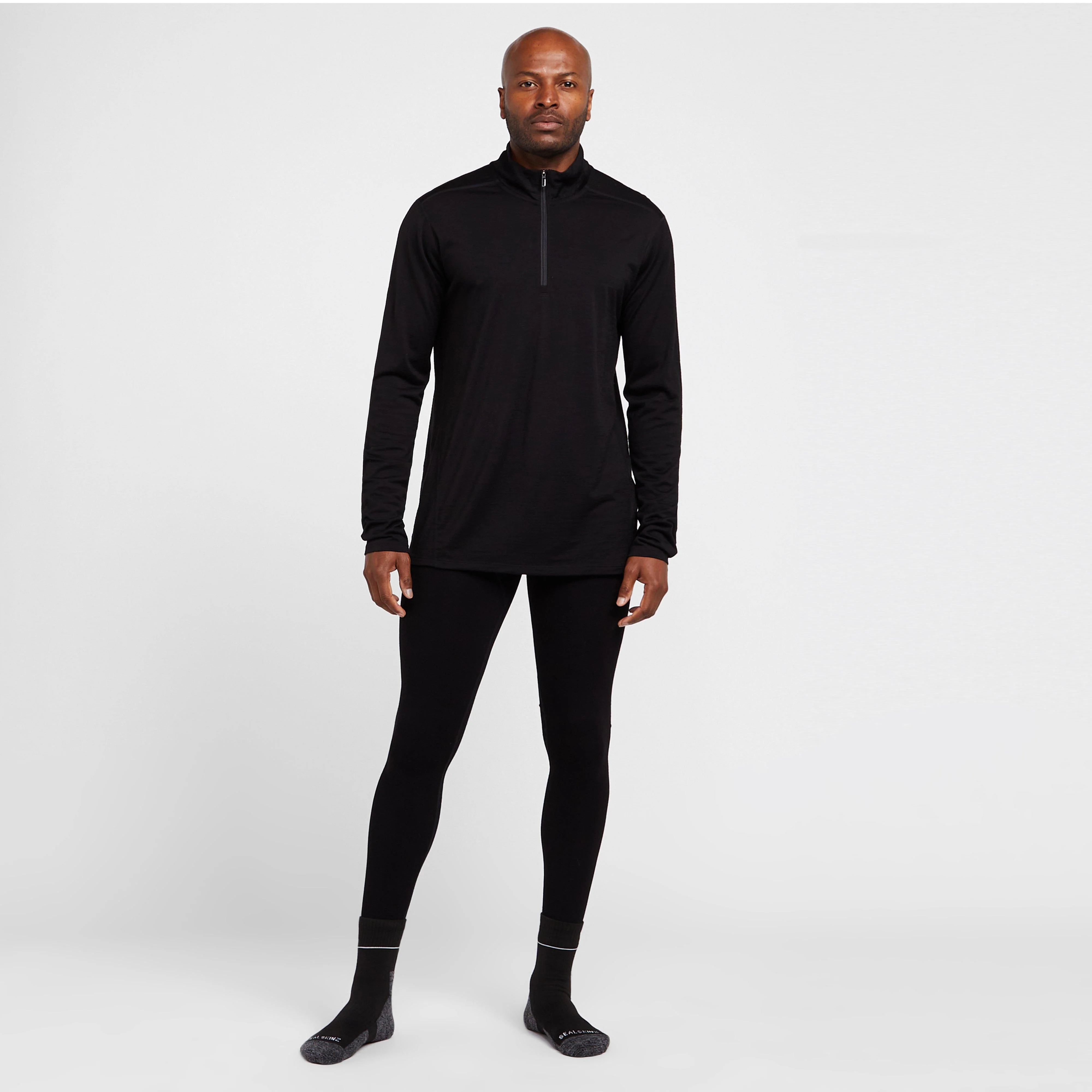 Men's Classic All-Season Merino Half-Zip Baselayer Top - Image 3