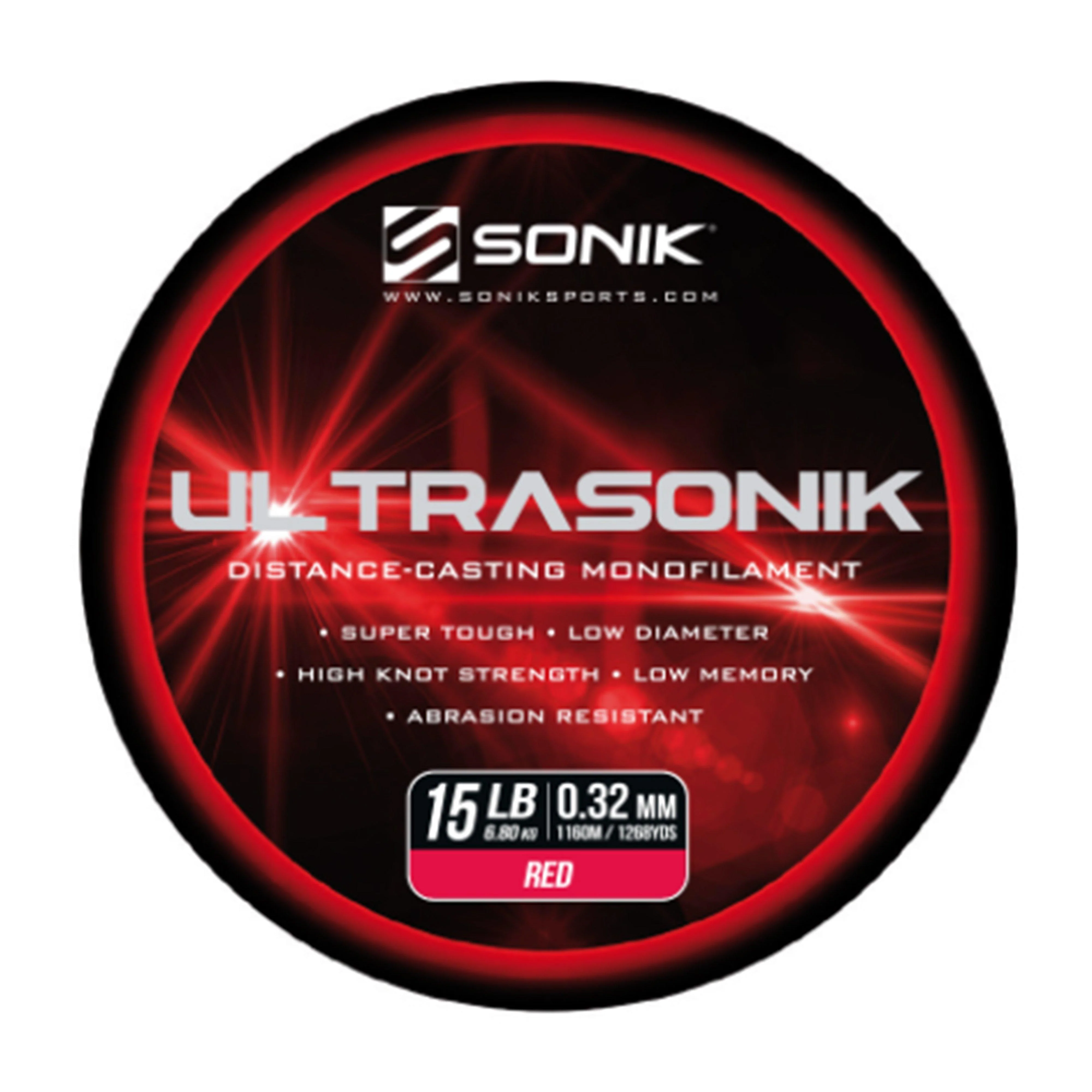 UltraSonik Salt Mono 15lb 1160m Red - Image 3