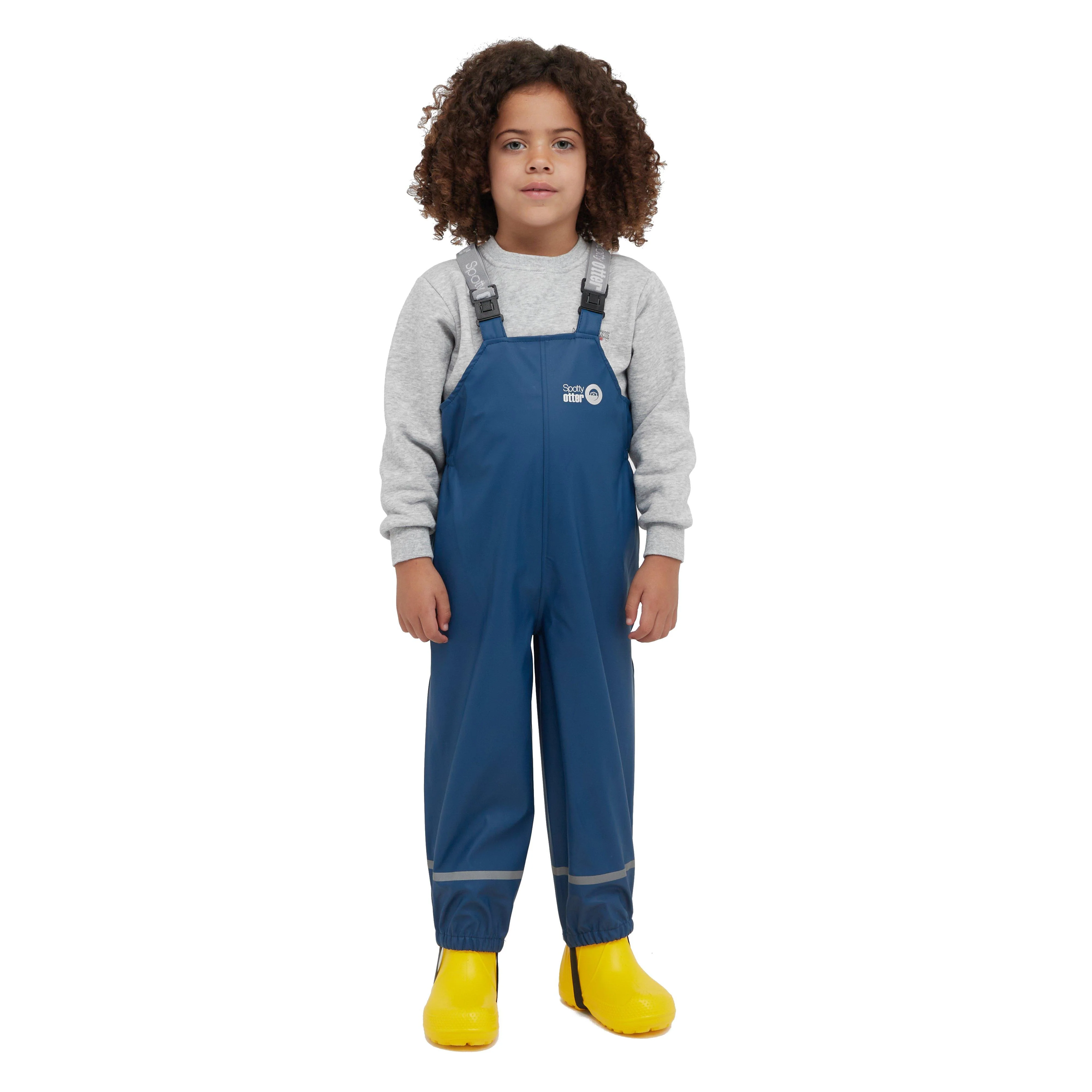 Kids’ Forest Ranger PU Waterproof Dungarees - Image 8