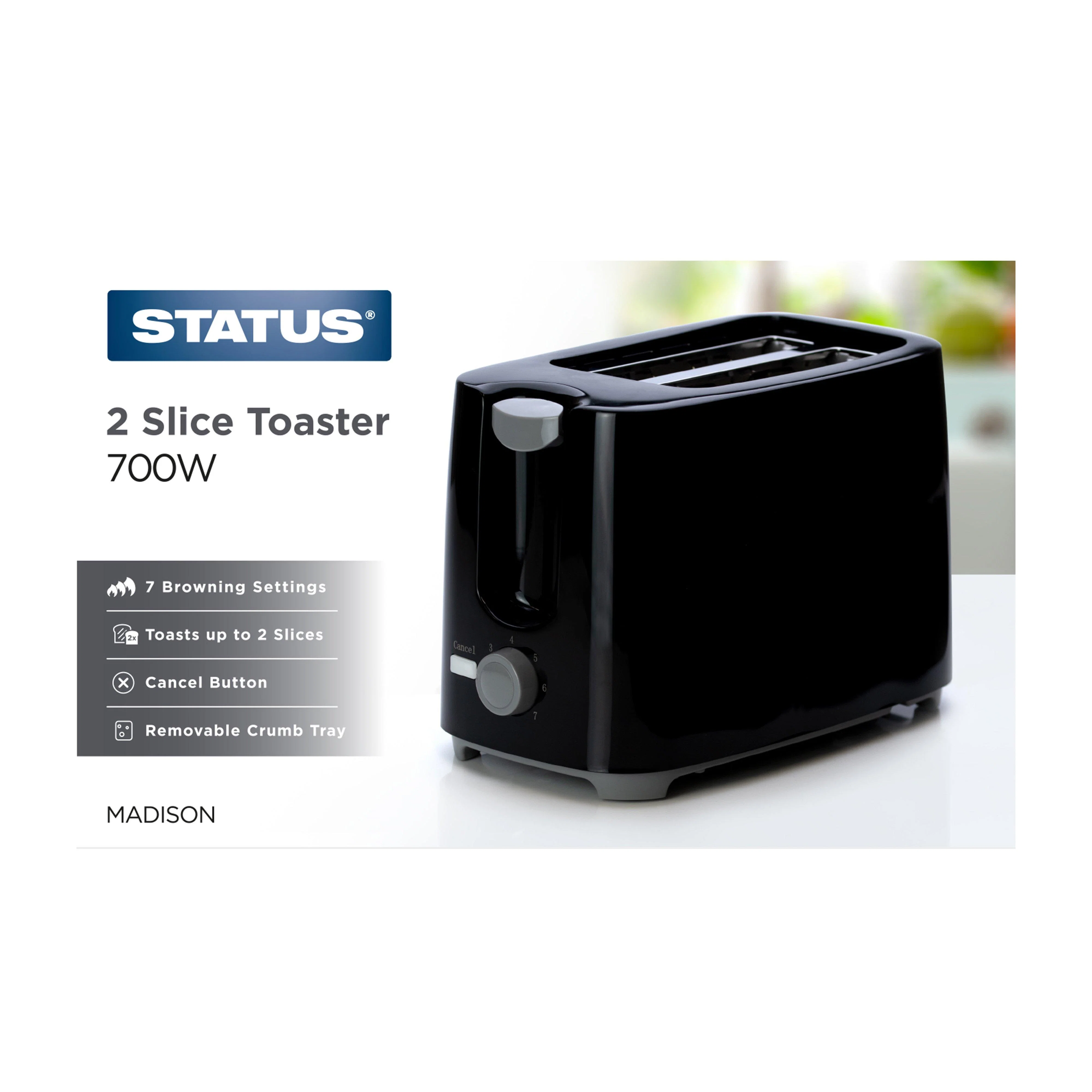 2 Slice Toaster 750W - Image 2