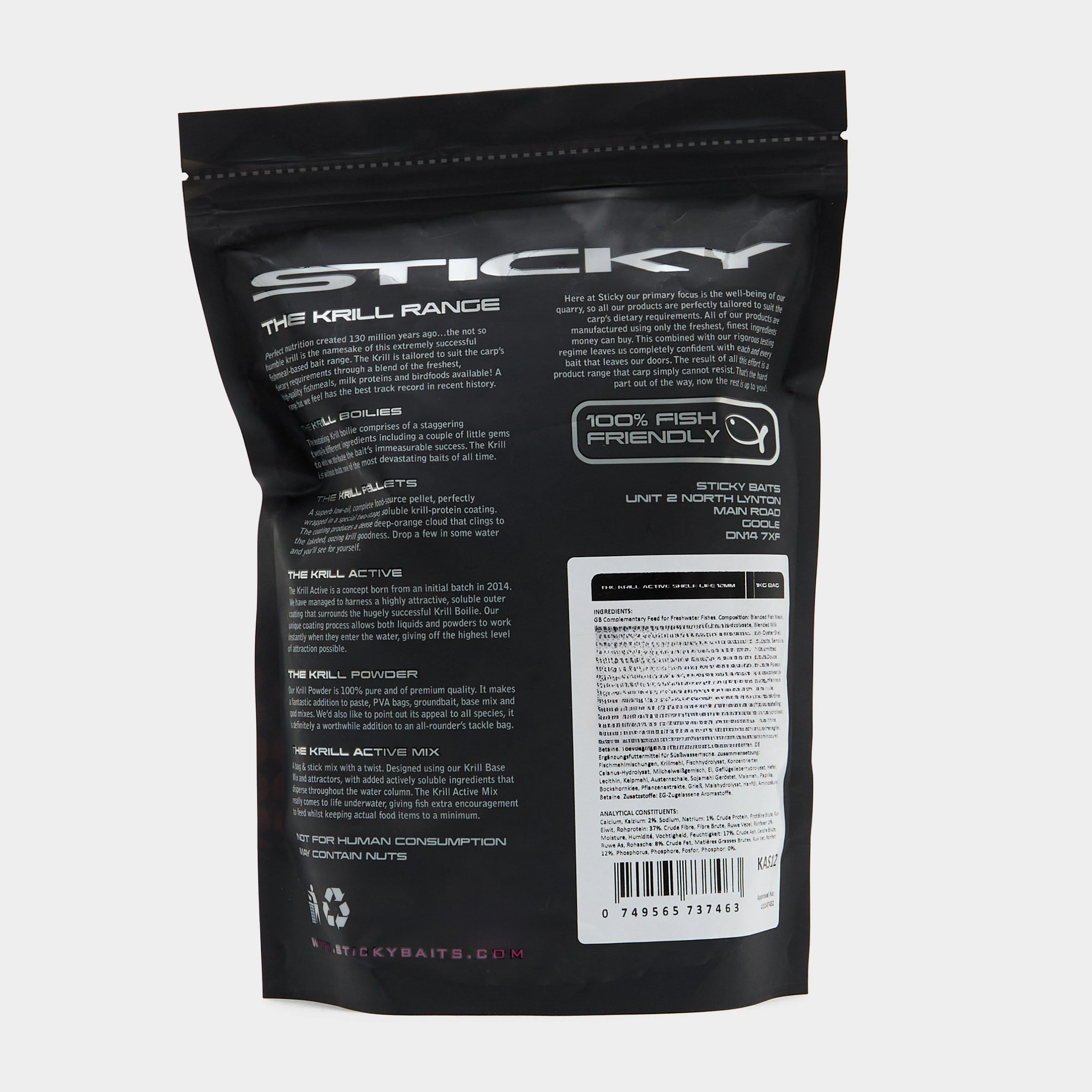 Krill Active Shelf Life Boilies 12mm 1kg - Image 2