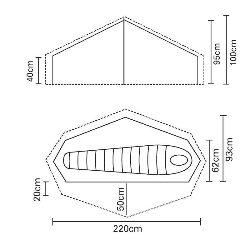 Laser Competition 1 Person Tent - Image 2