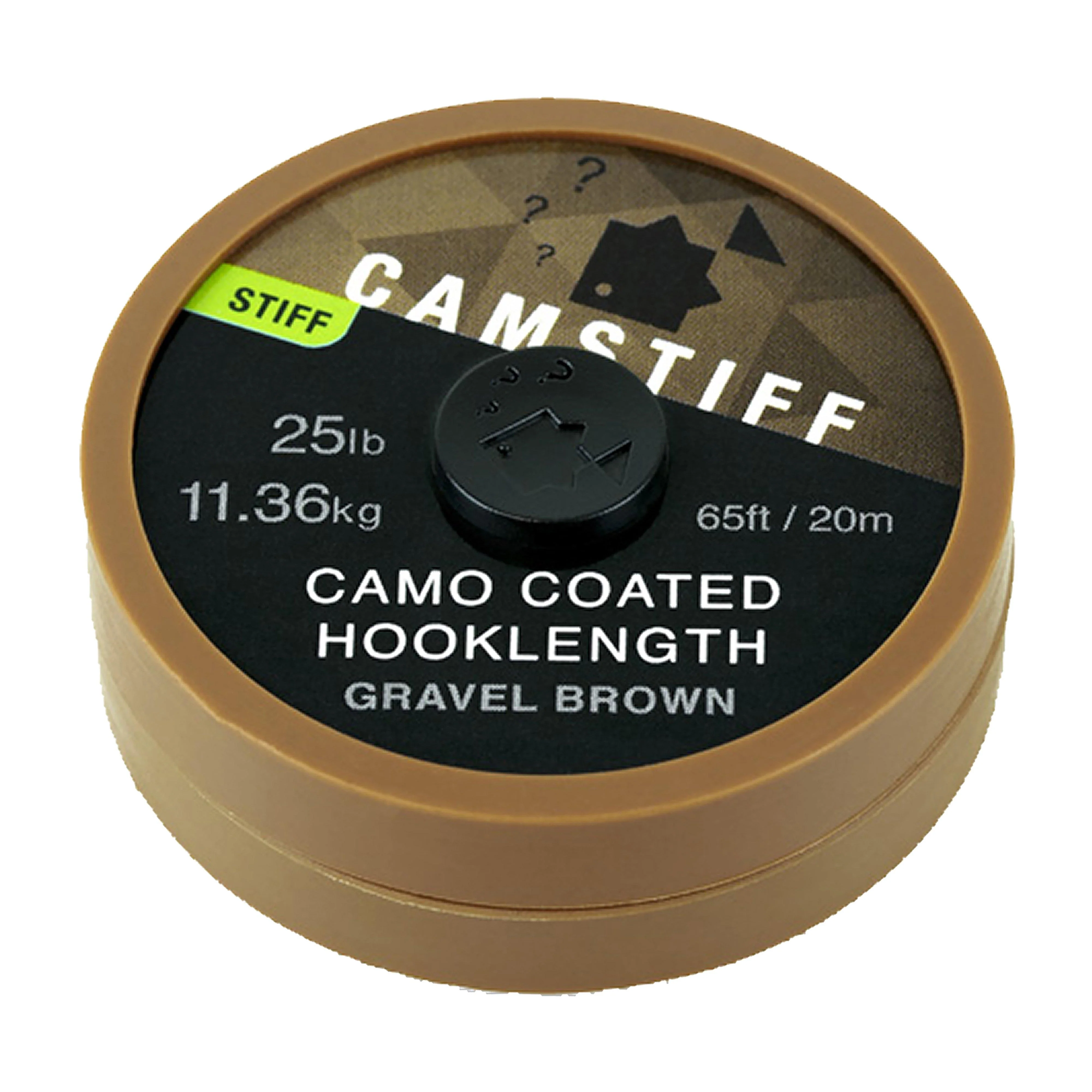Camstiff Camo Coated Hooklength Gravel Brown 25lb - Image 2