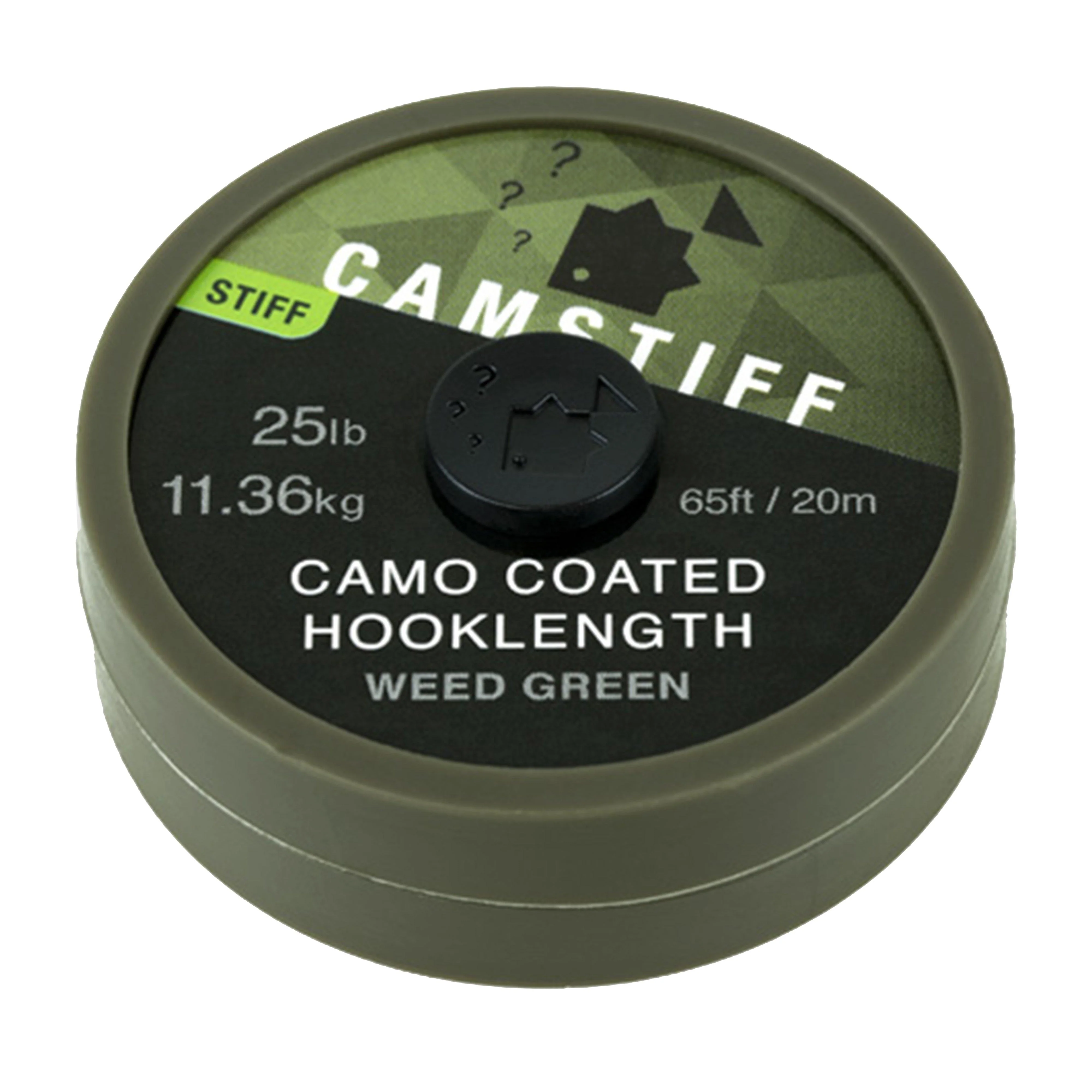 Camstiff Camo Coated Hooklength Weed Green 25lb - Image 2
