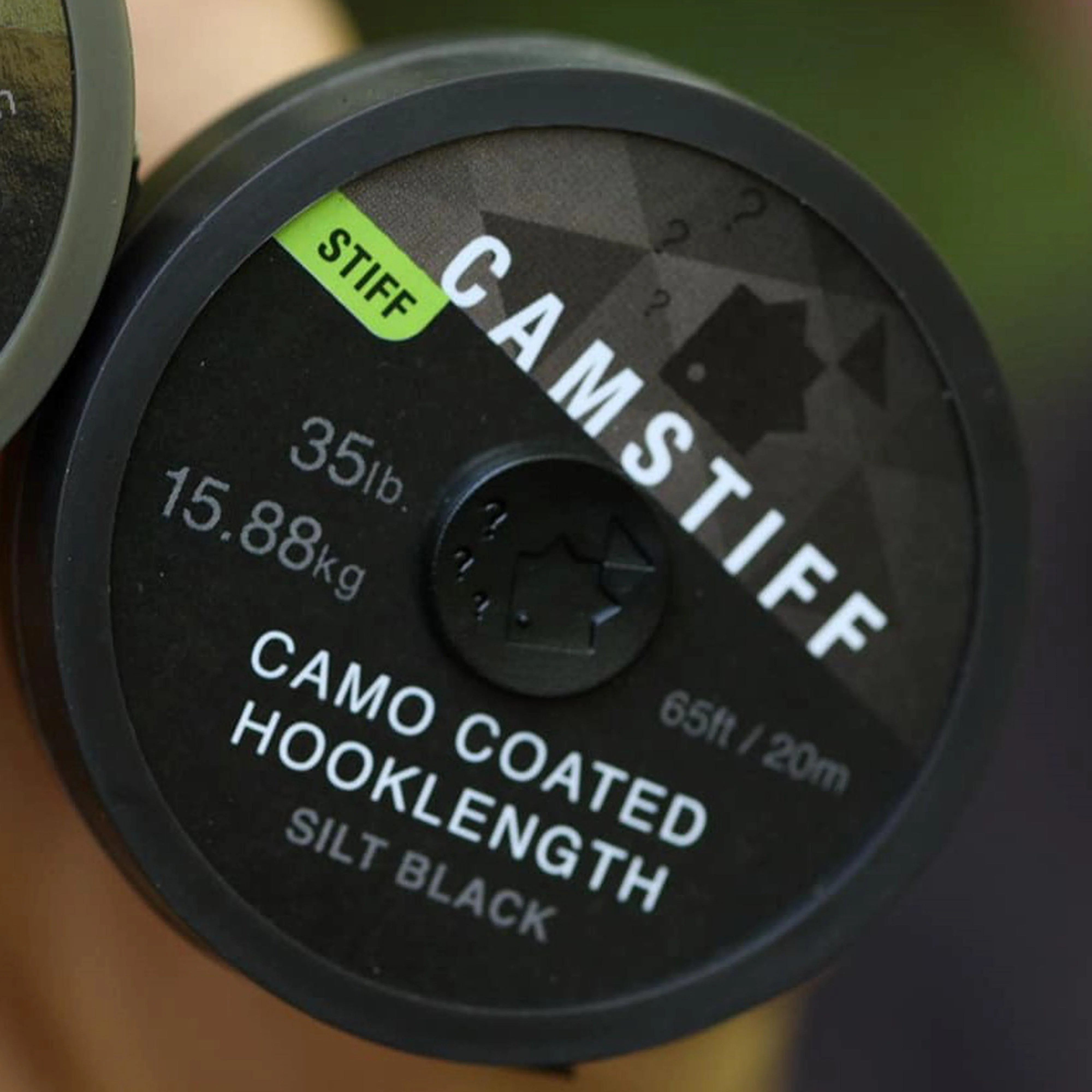 Camstiff Hooklength Camo Silt Black 35lb - Image 2