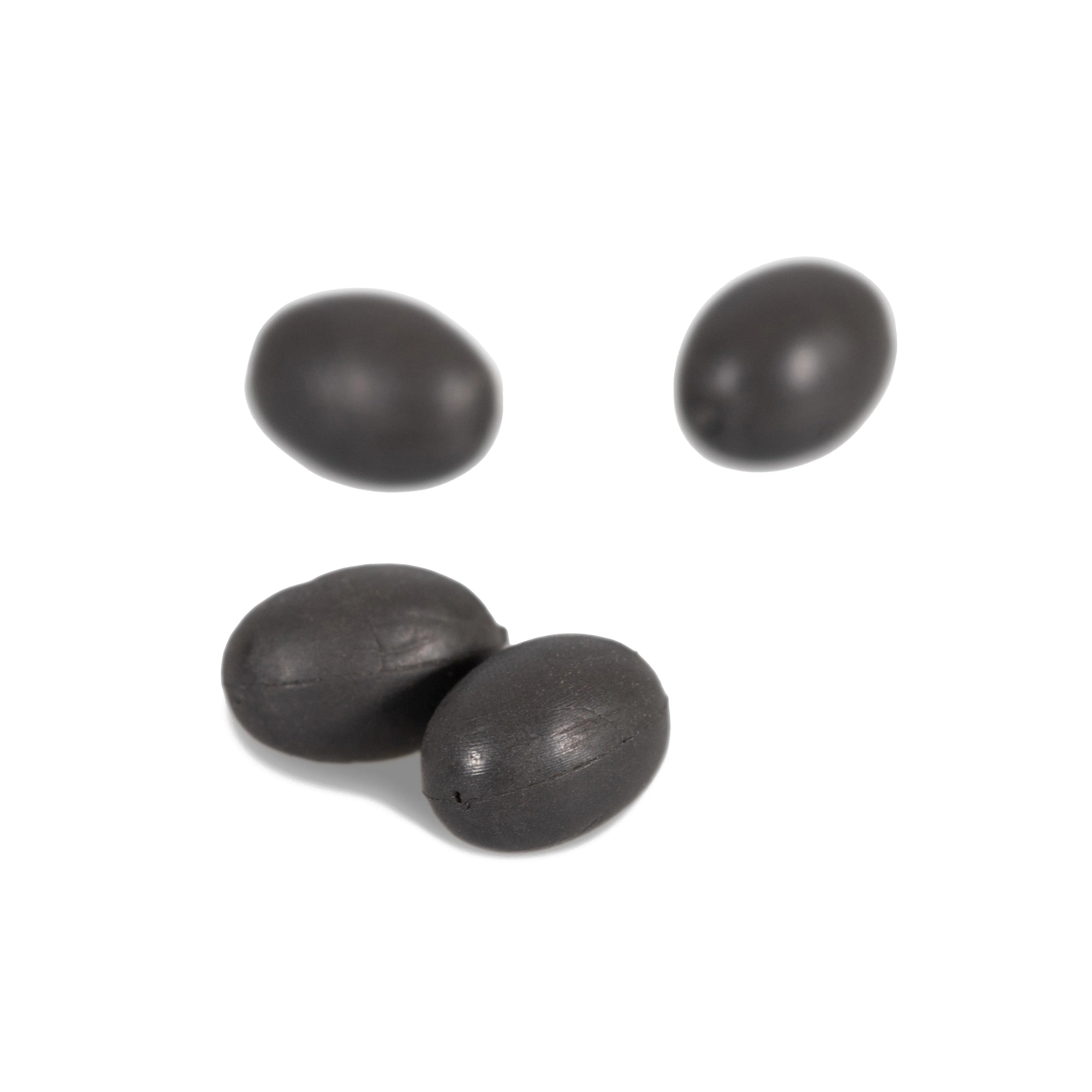 Oval Rubber Beads 5mm Tungsten - Image 3
