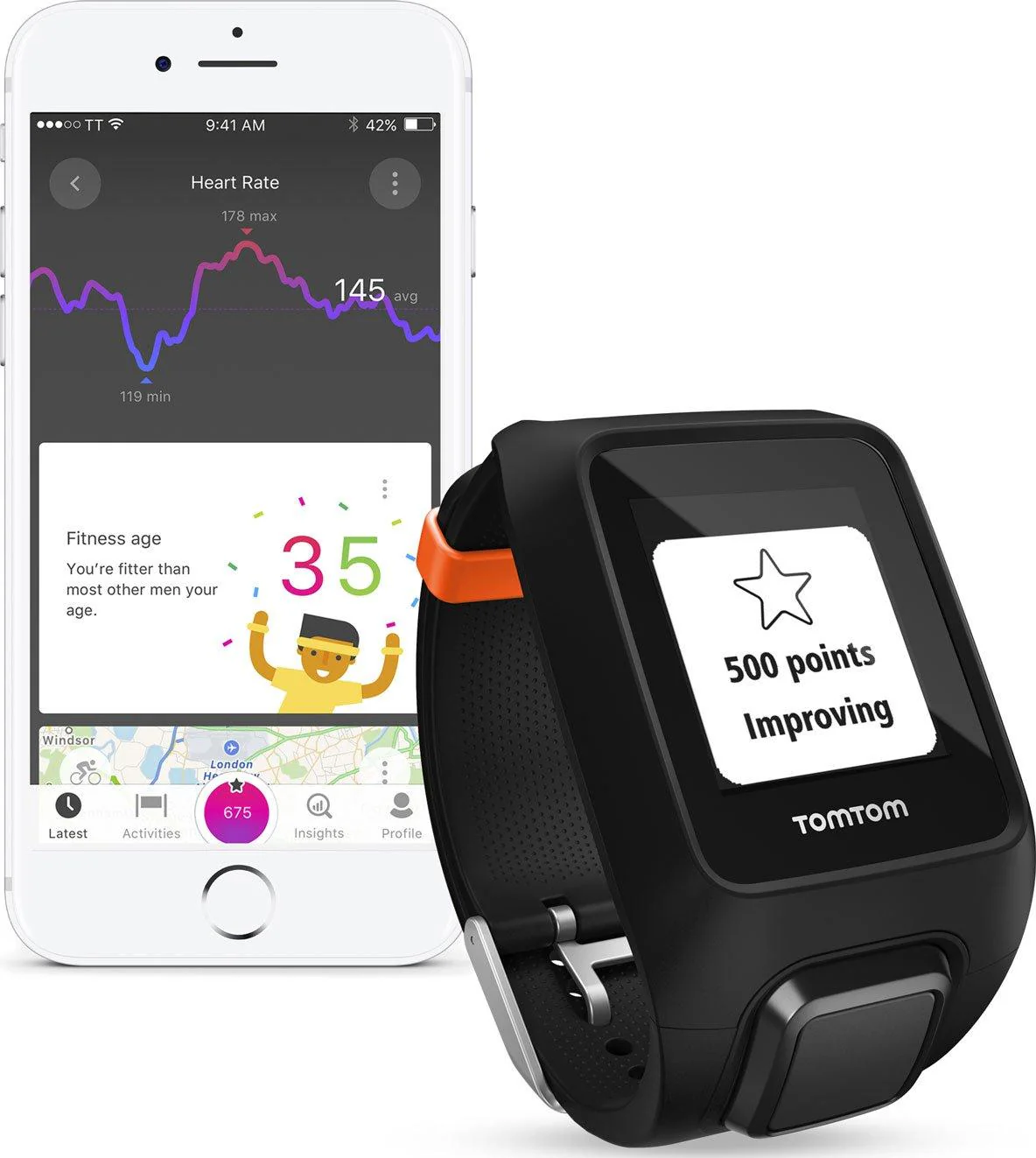 Adventurer HR Music GPS Multi-Sports Watch - Image 9