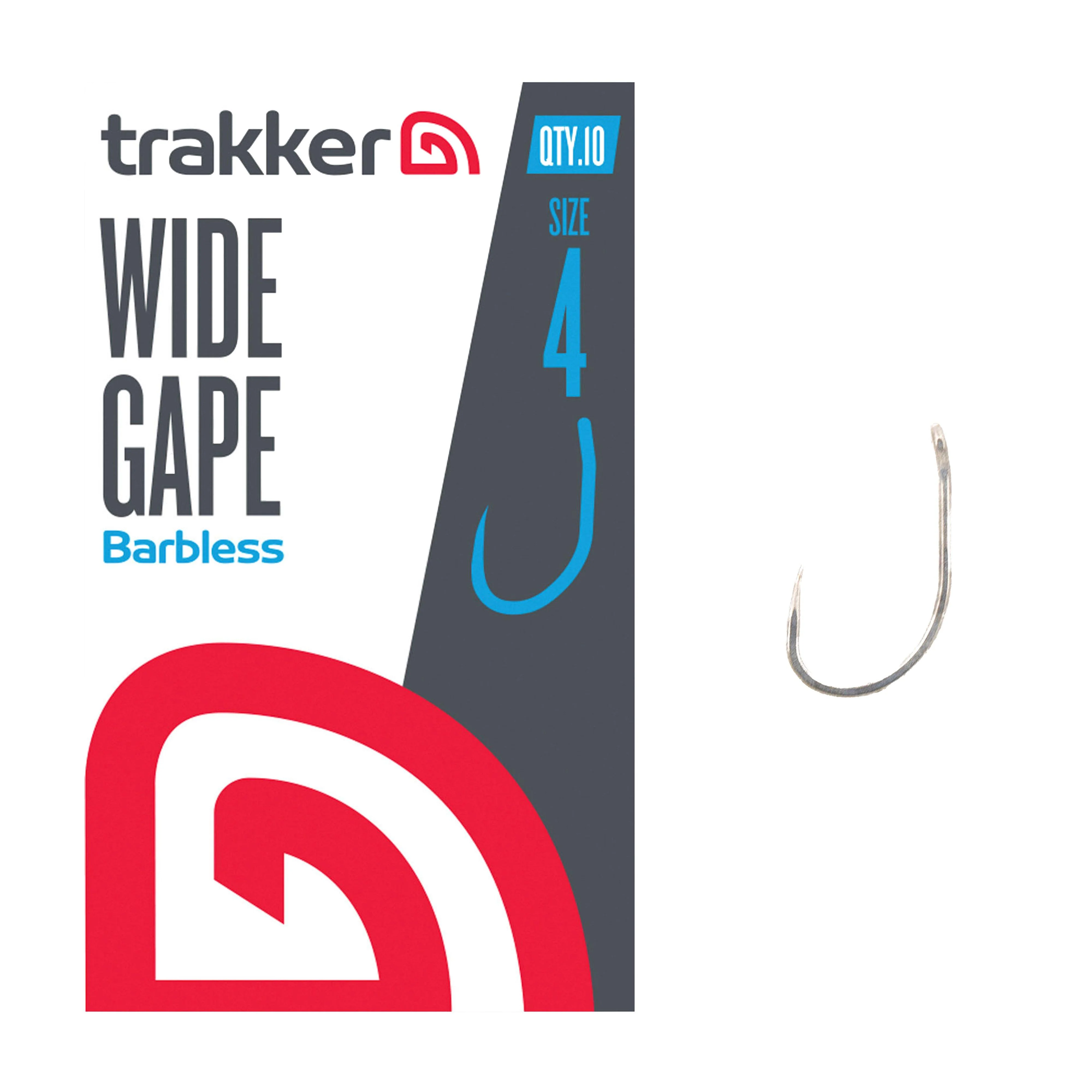 Wide Gape Hooks Size 4 Barbless - Image 2