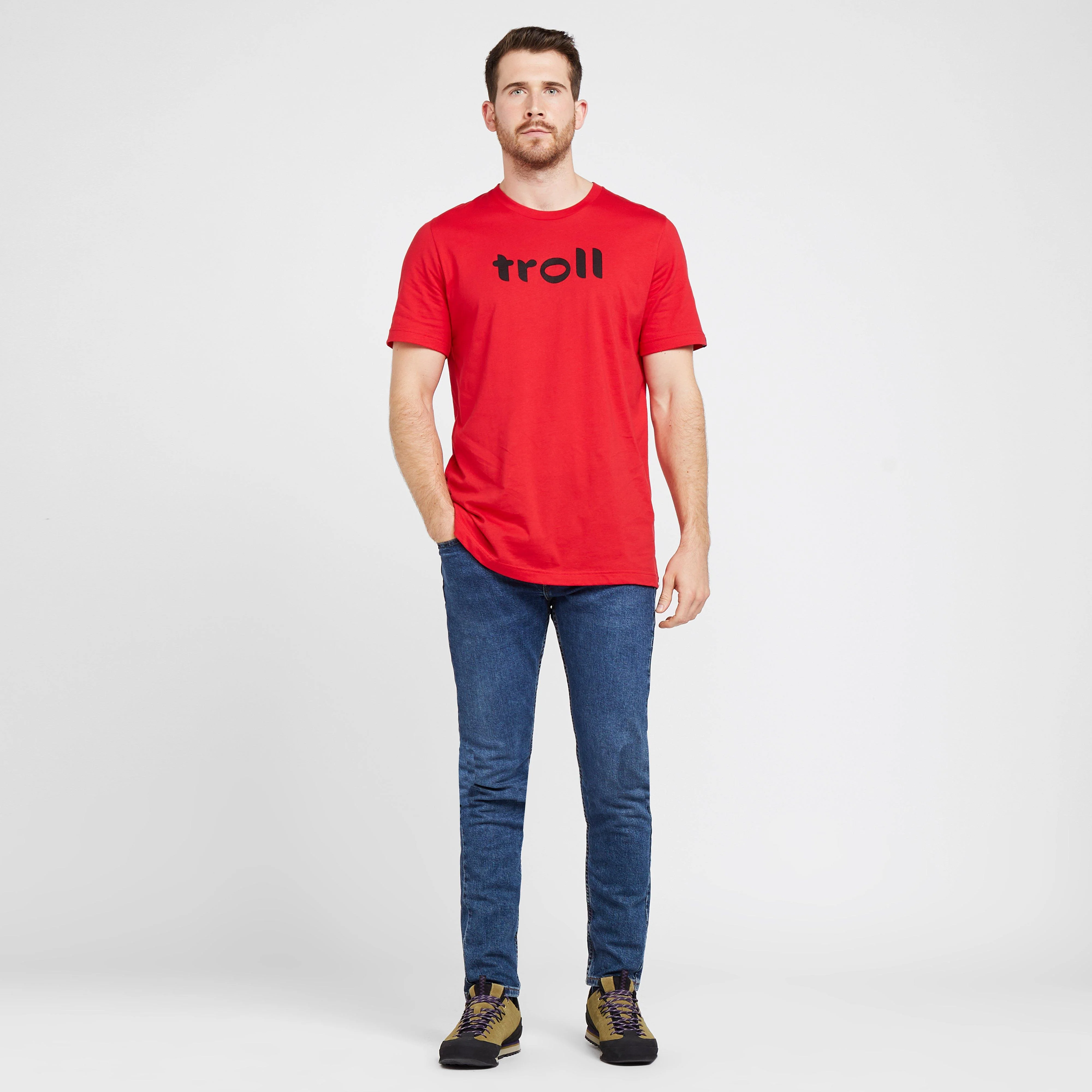 Men’s Front Logo Tee in Red - Image 3