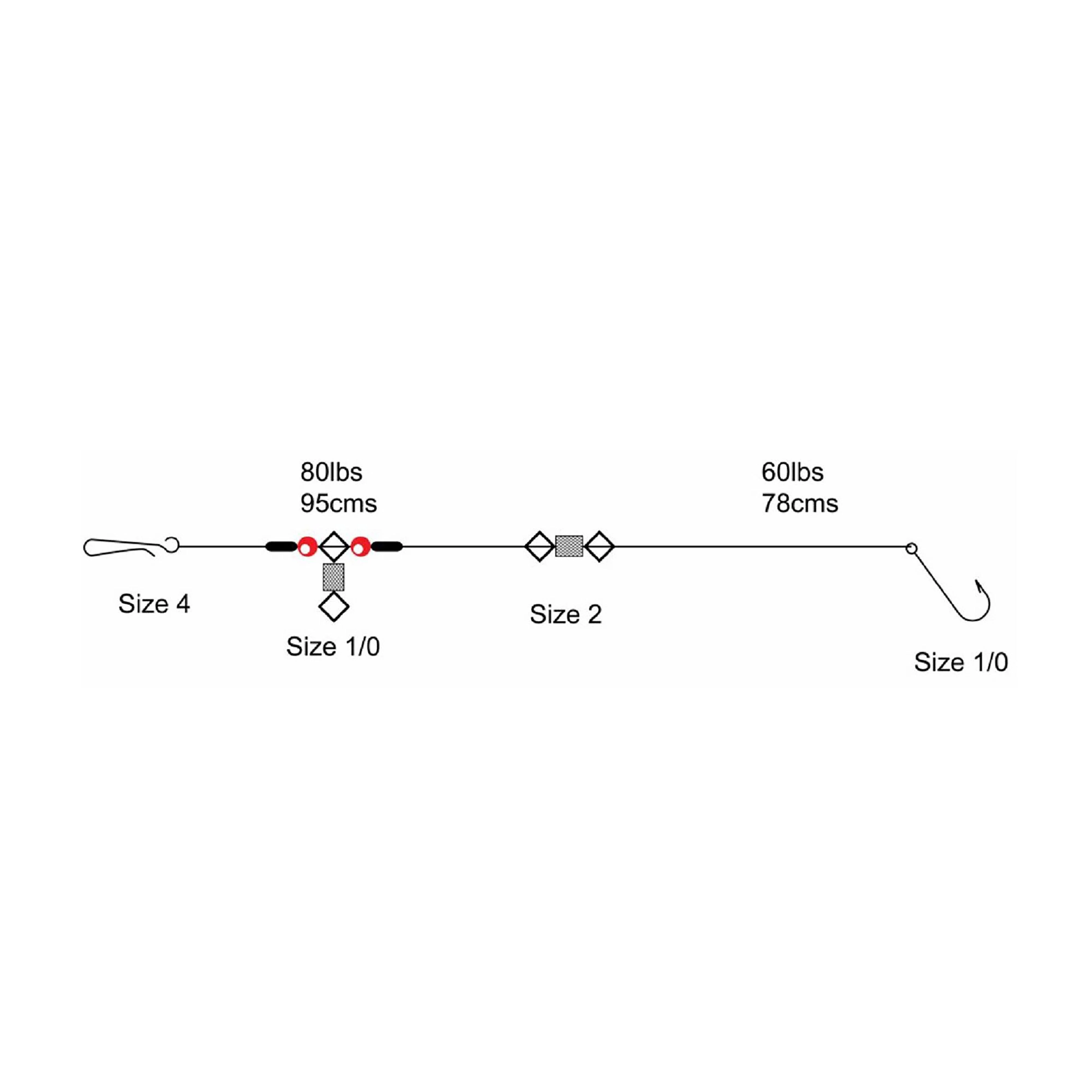 Single Hook Pulley Size 3/0 - Image 2